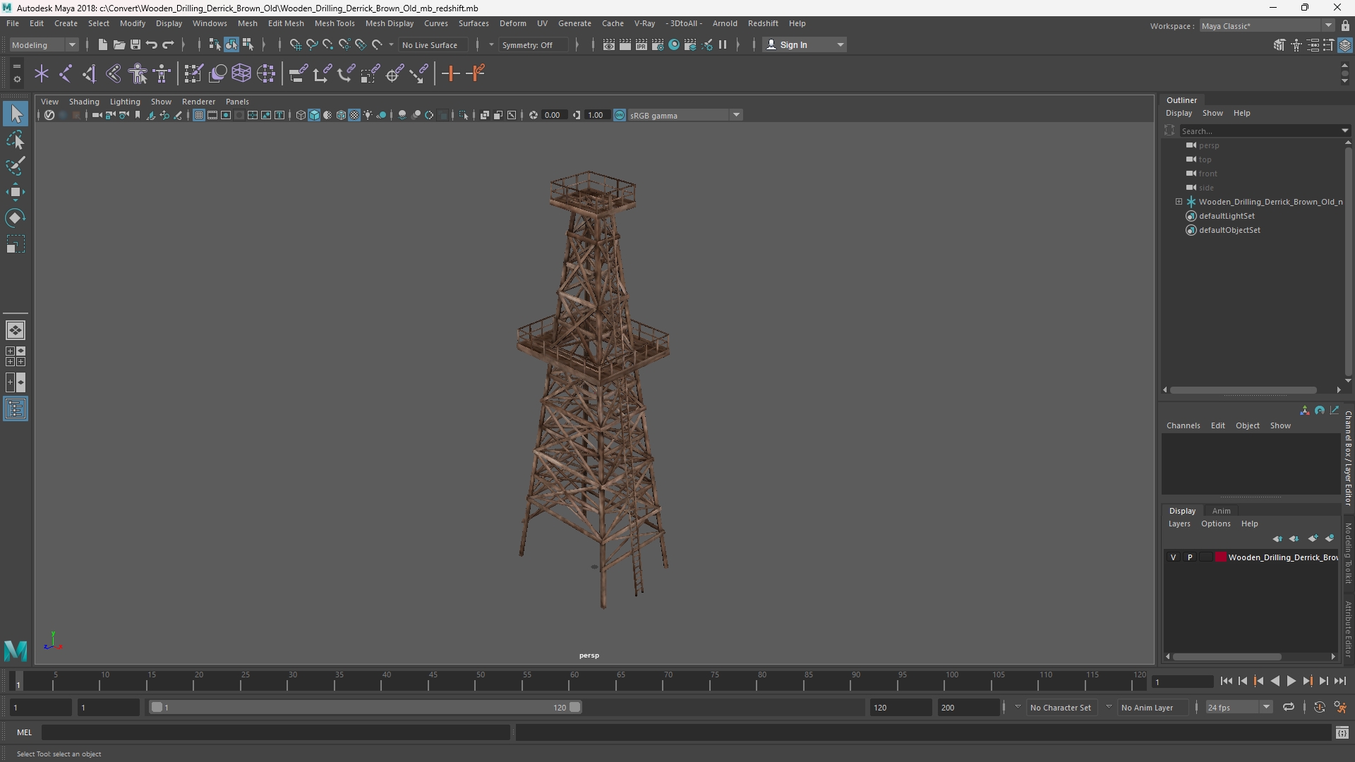 Wooden Drilling Derrick Brown Old - view 11