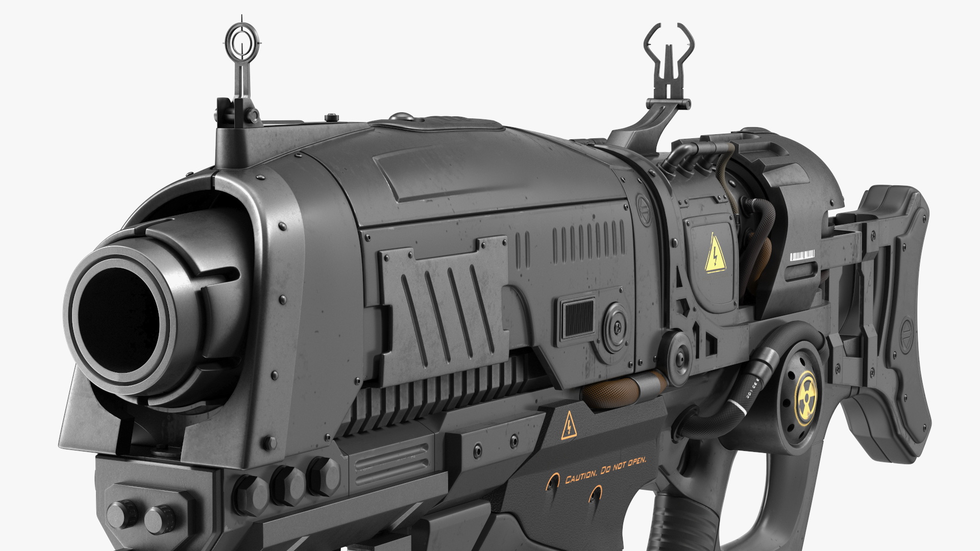 3D model Assault Rifle Concept with Bayonet Black