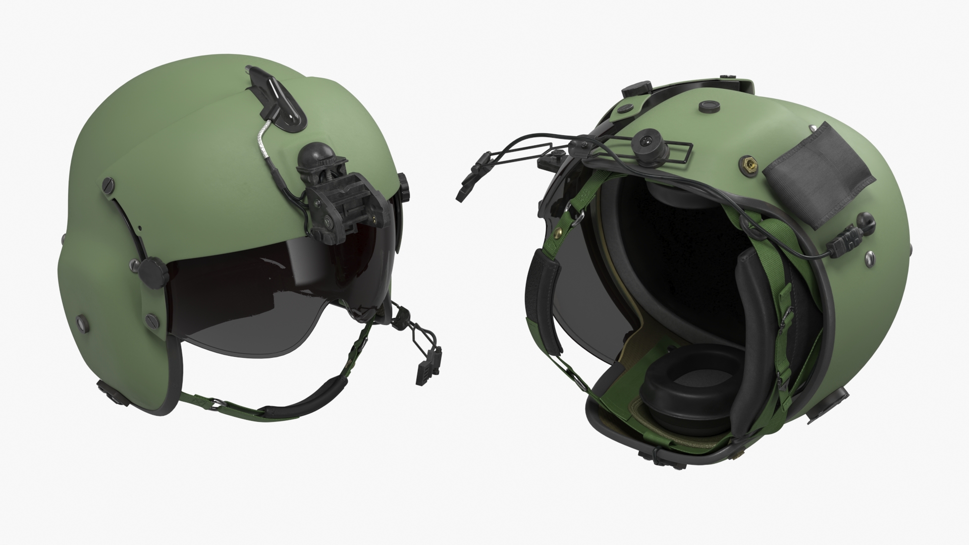 Aviation Flight Helmet on Display Mannequin, view 4