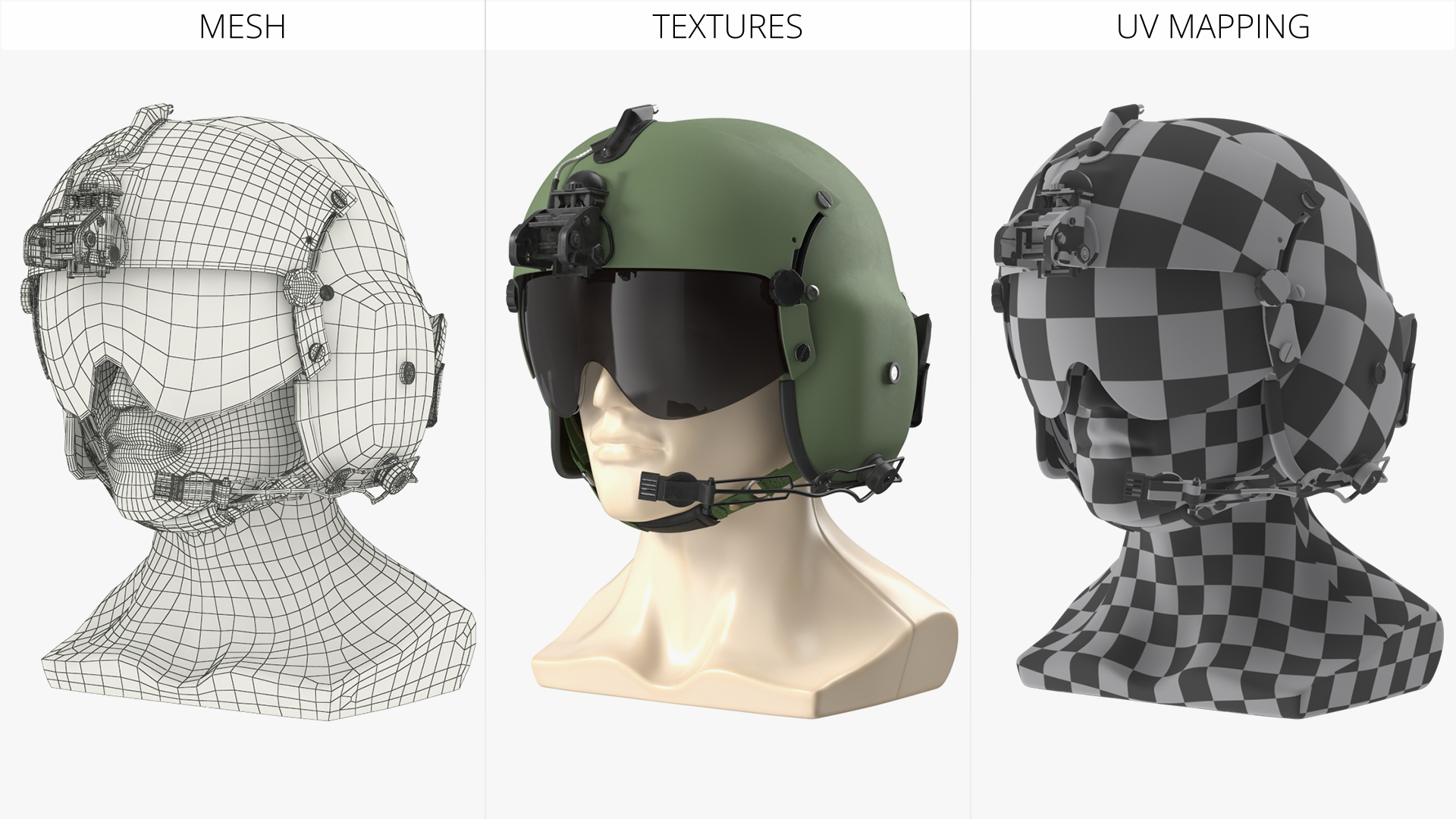 Aviation Flight Helmet on Display Mannequin, view 7