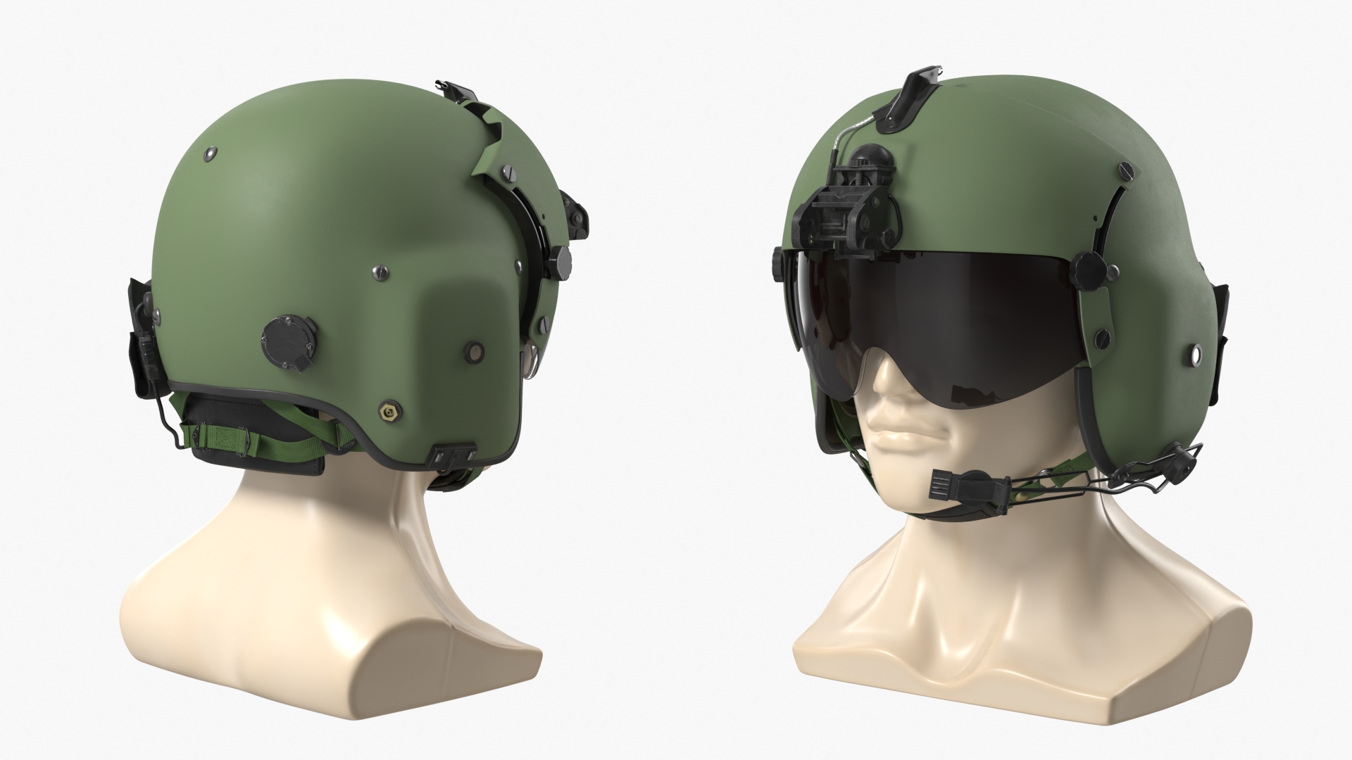 Aviation Flight Helmet on Display Mannequin, view 2