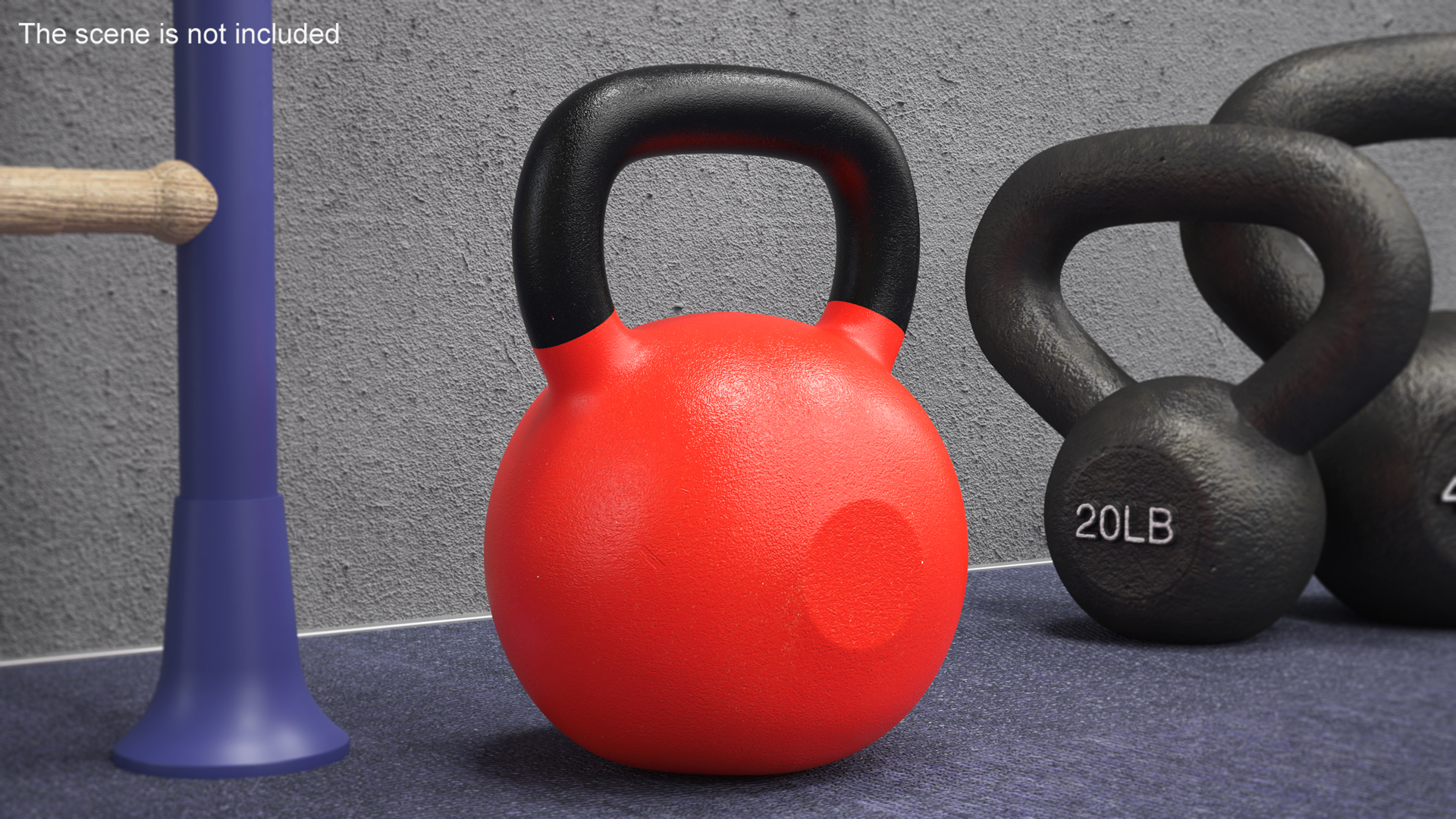 3D Fitness Kettlebell model