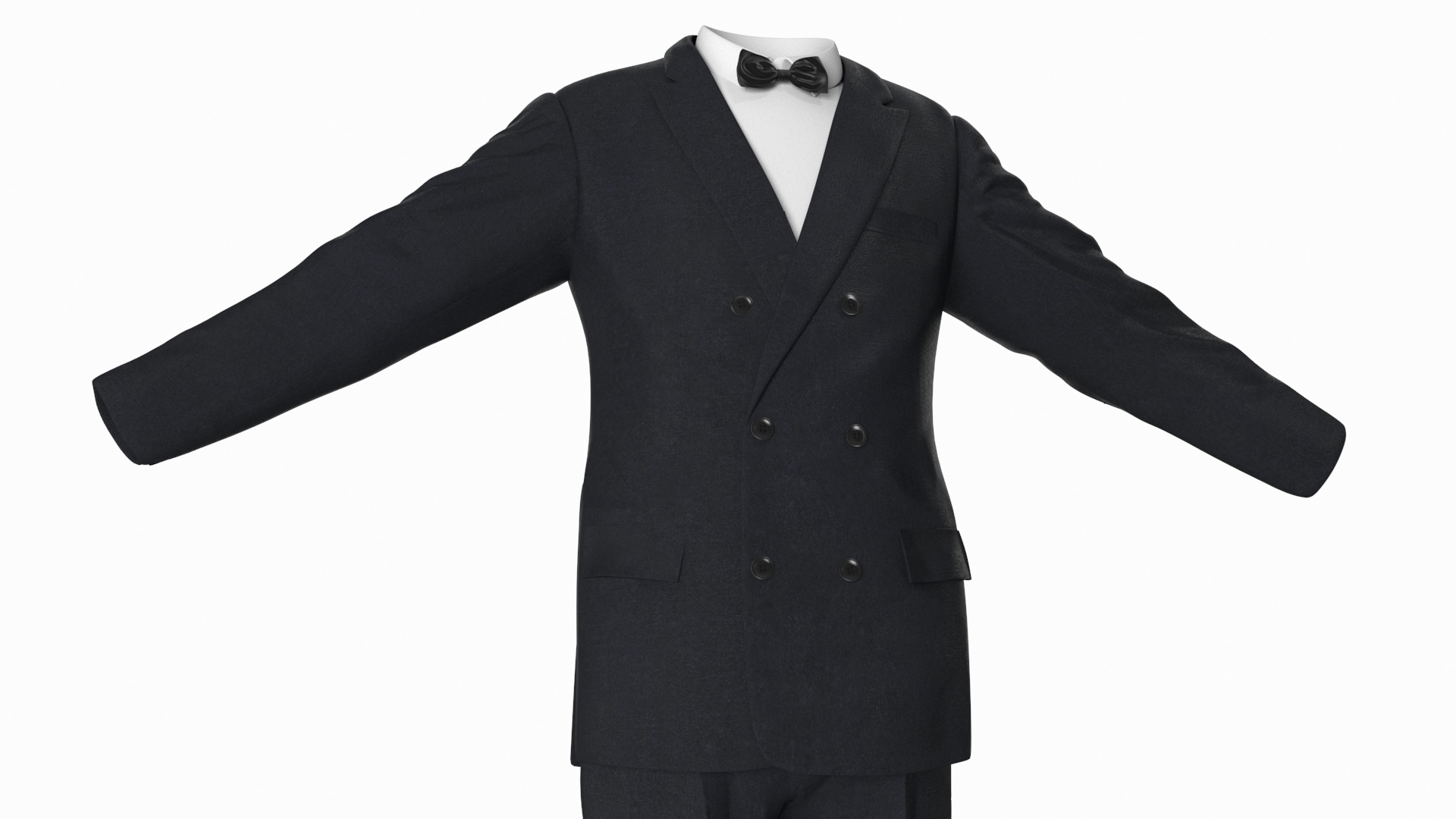 Men Wedding Tuxedo Suits Costume 3D