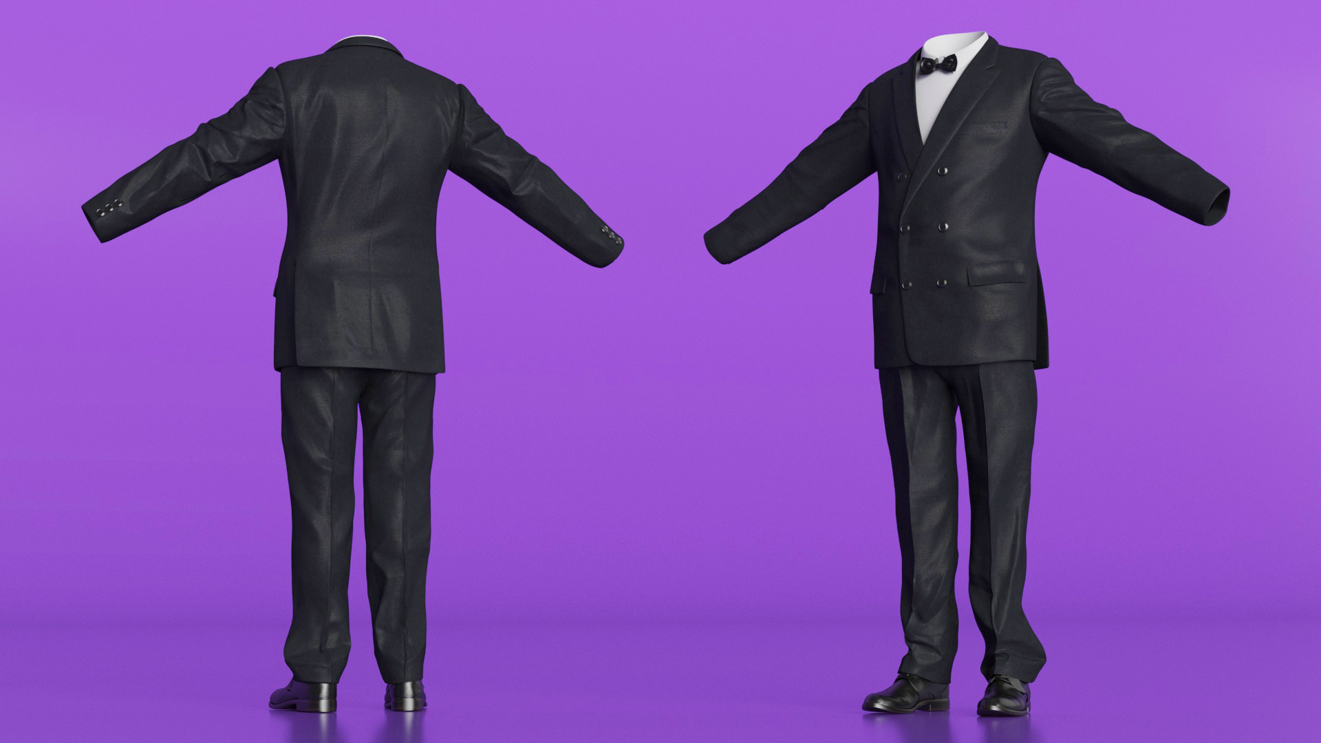 Men Wedding Tuxedo Suits Costume 3D