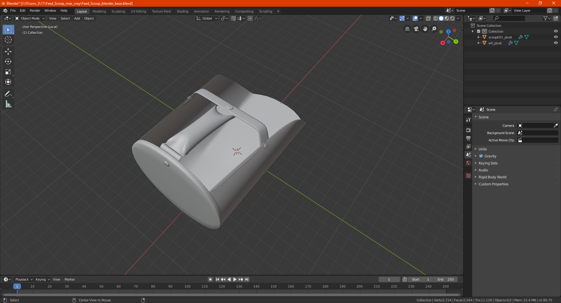 3D model Feed Scoop