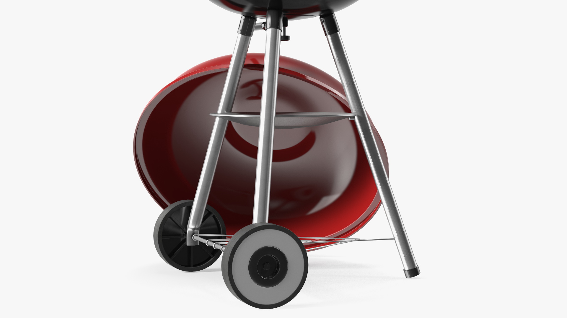 Classic Charcoal Grill with Wheels 3D model