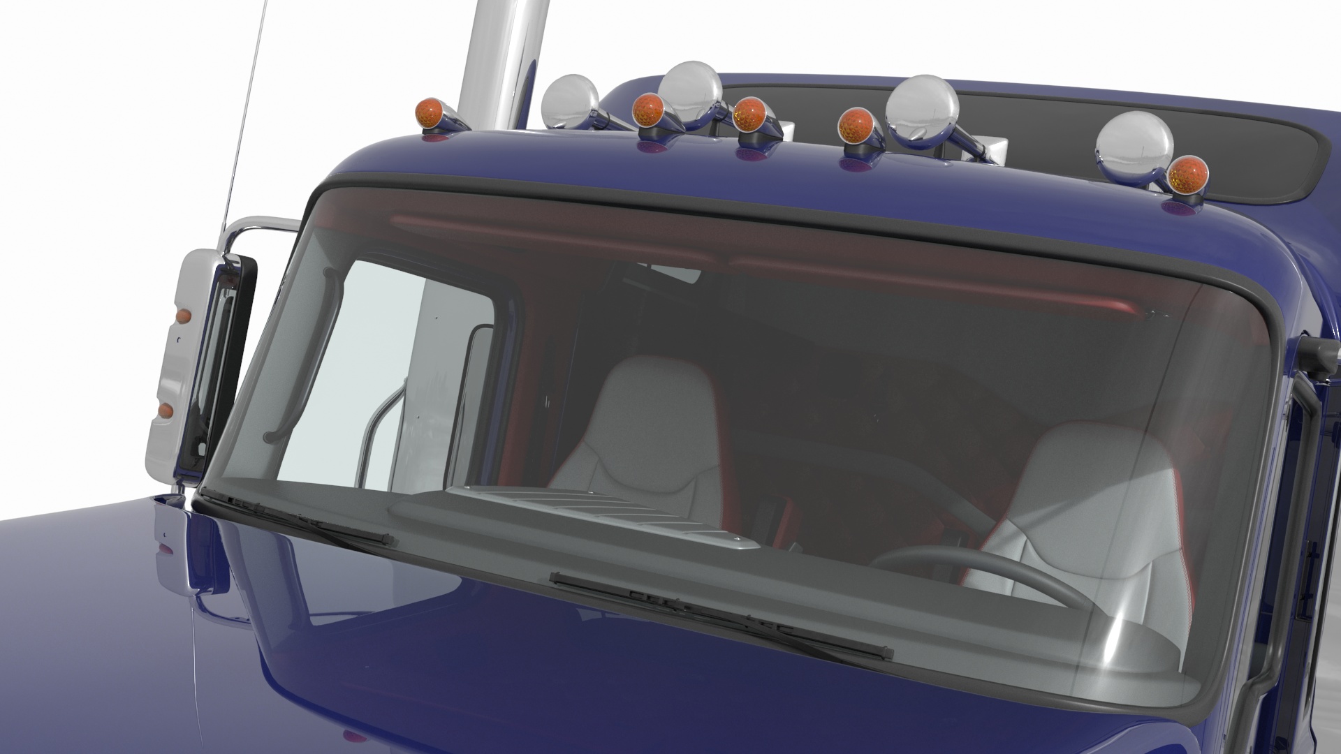 3D model Freight Truck with LNG Transport Trailer
