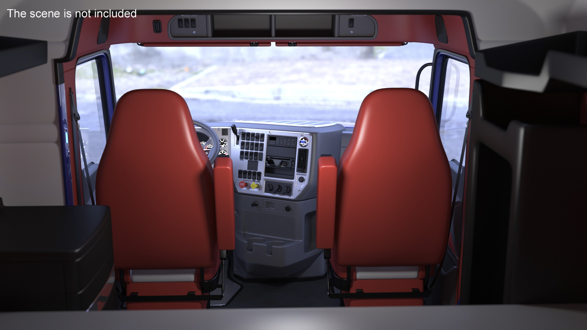 3D model Freight Truck with LNG Transport Trailer