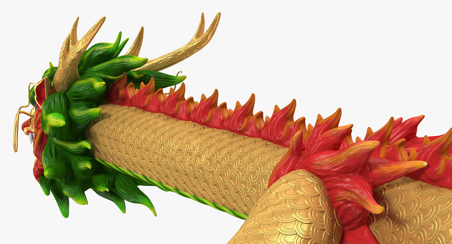Traditional Chinese Dragon Neutral Pose 3D model