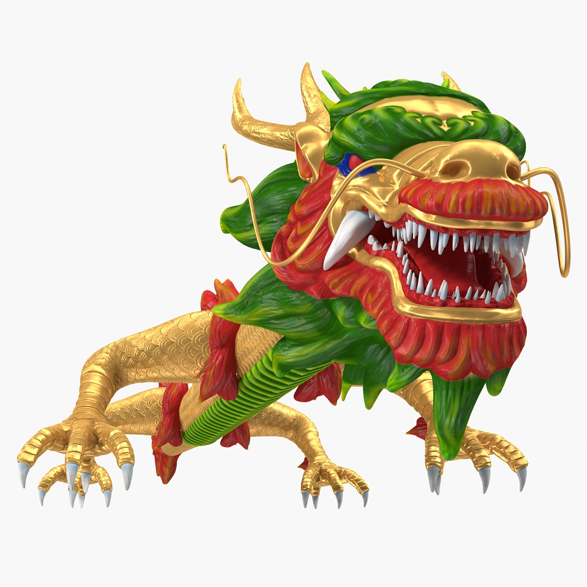 Traditional Chinese Dragon Neutral Pose, view 10