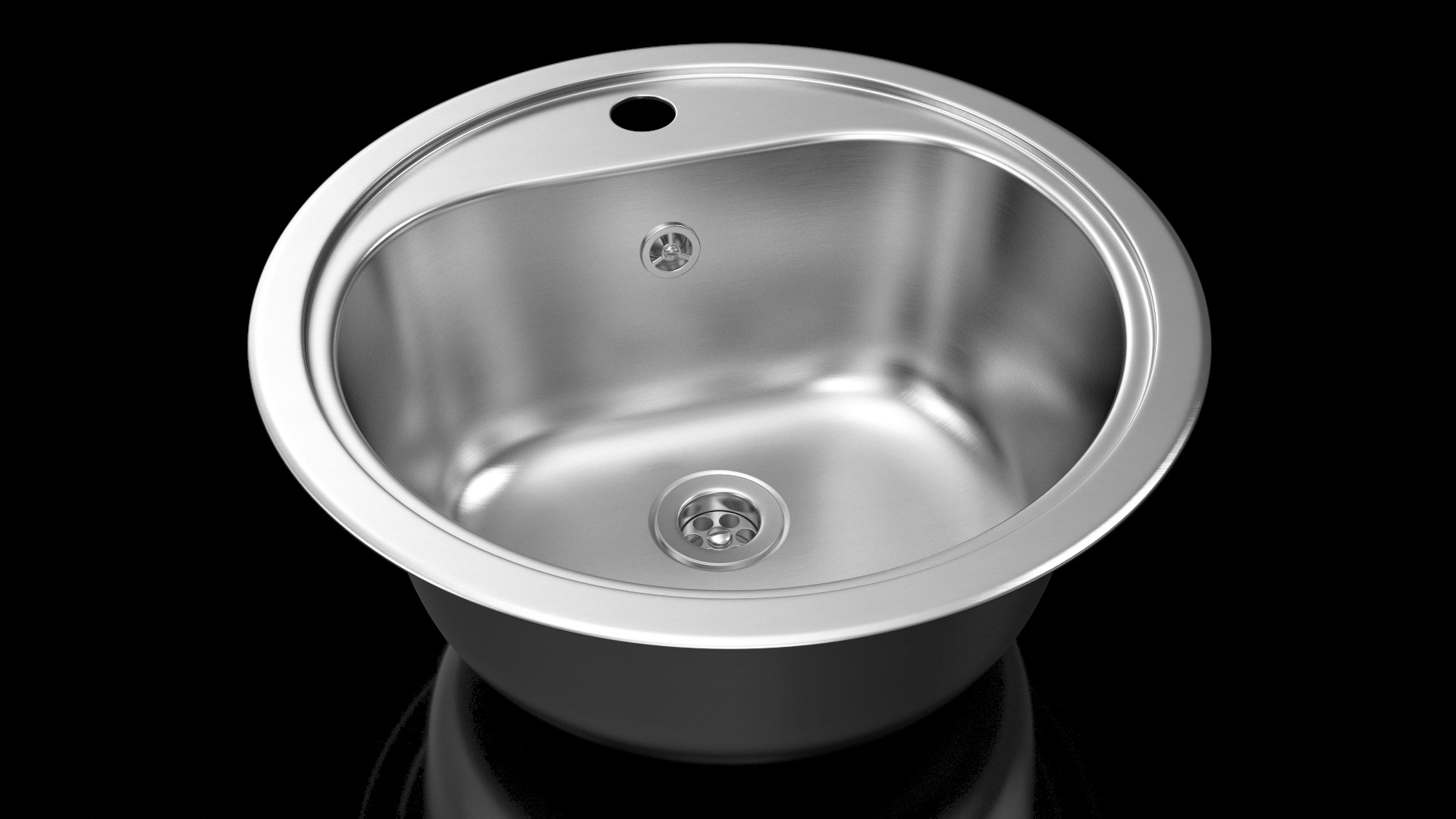 3D Oval Stainless Steel Inset Sink