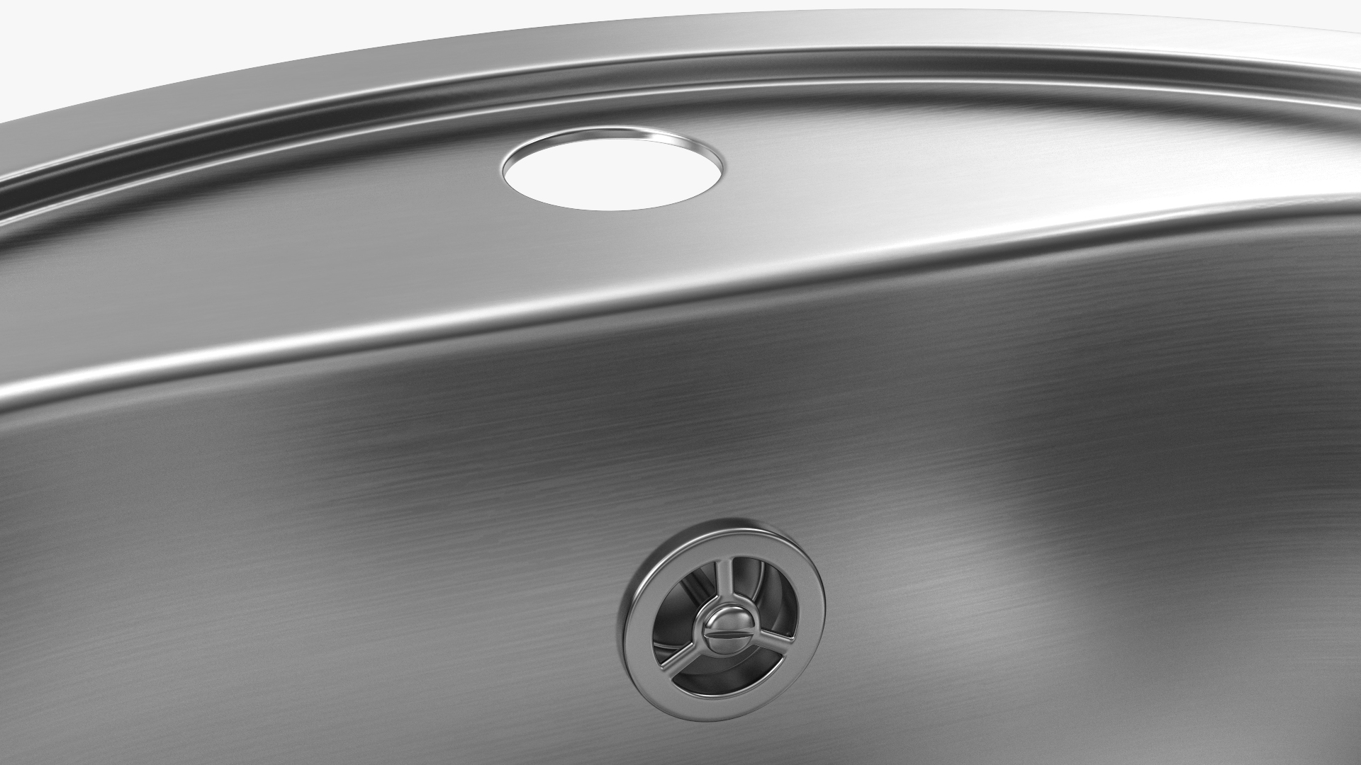 3D Oval Stainless Steel Inset Sink