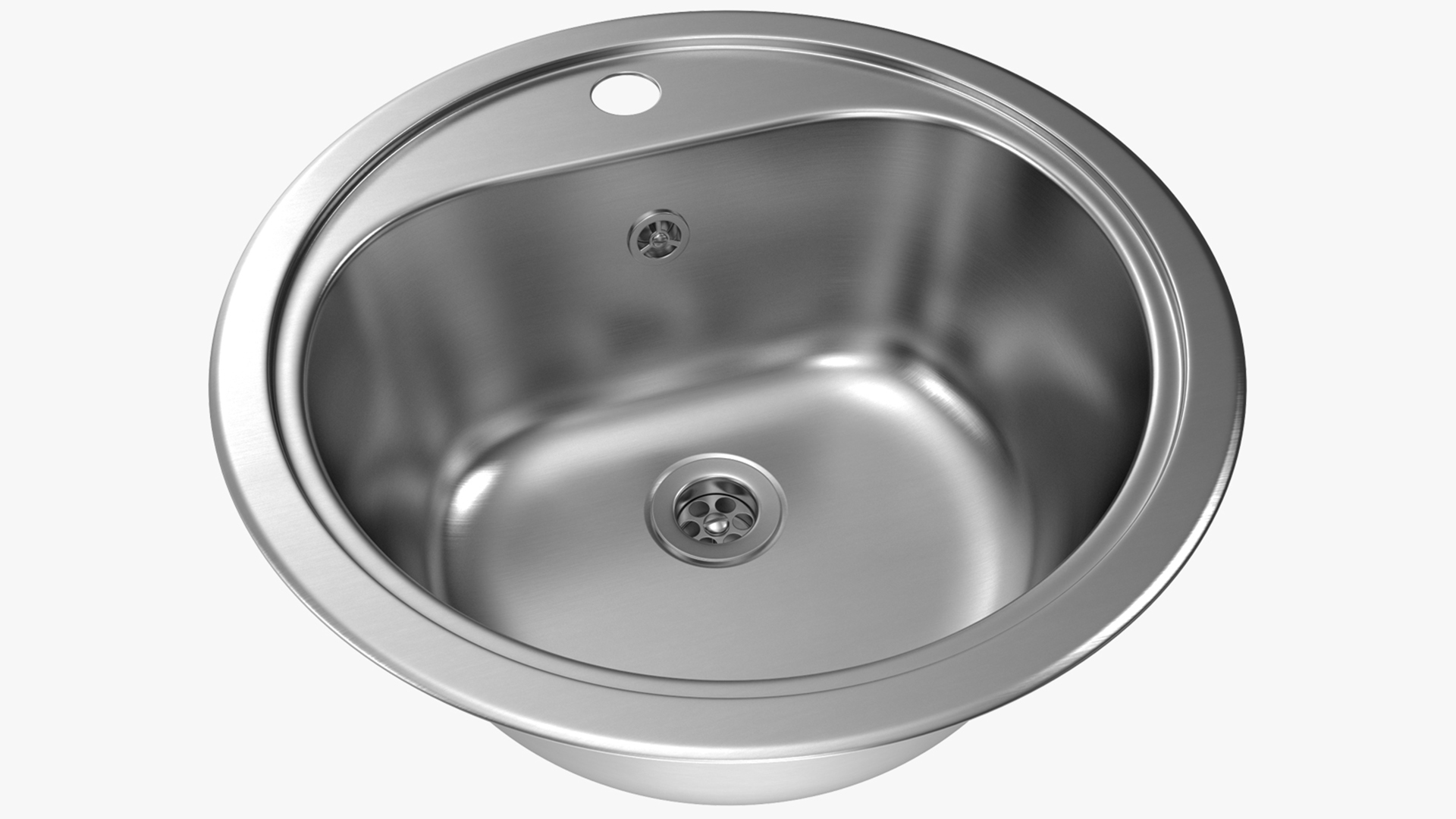 3D Oval Stainless Steel Inset Sink