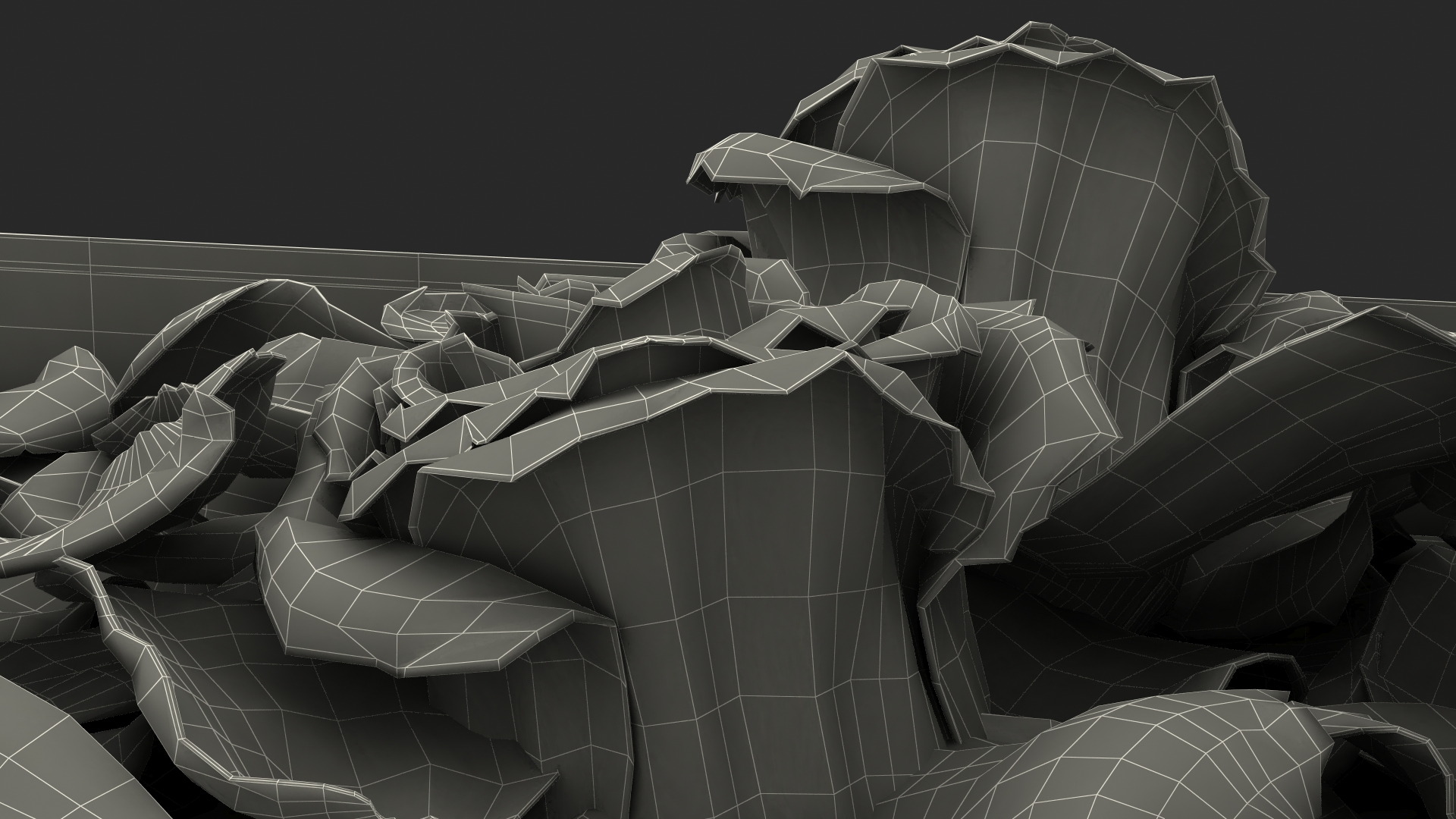 3D model Box With Rose Petals