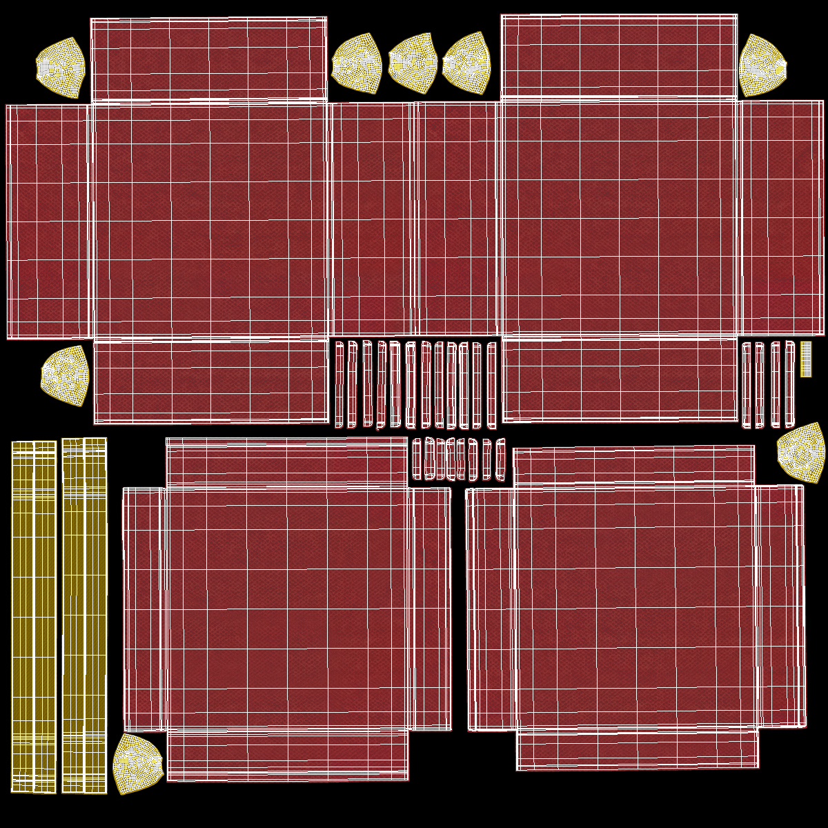 3D model Box With Rose Petals