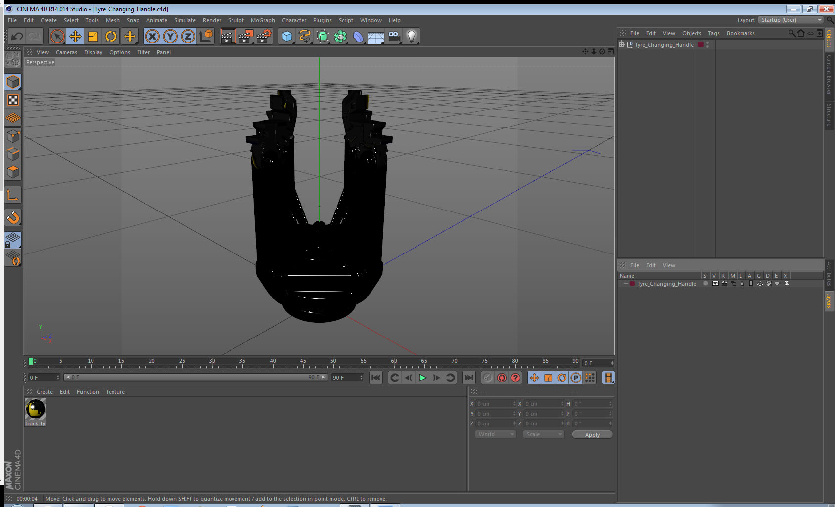 3D model Tyre Changing Handle