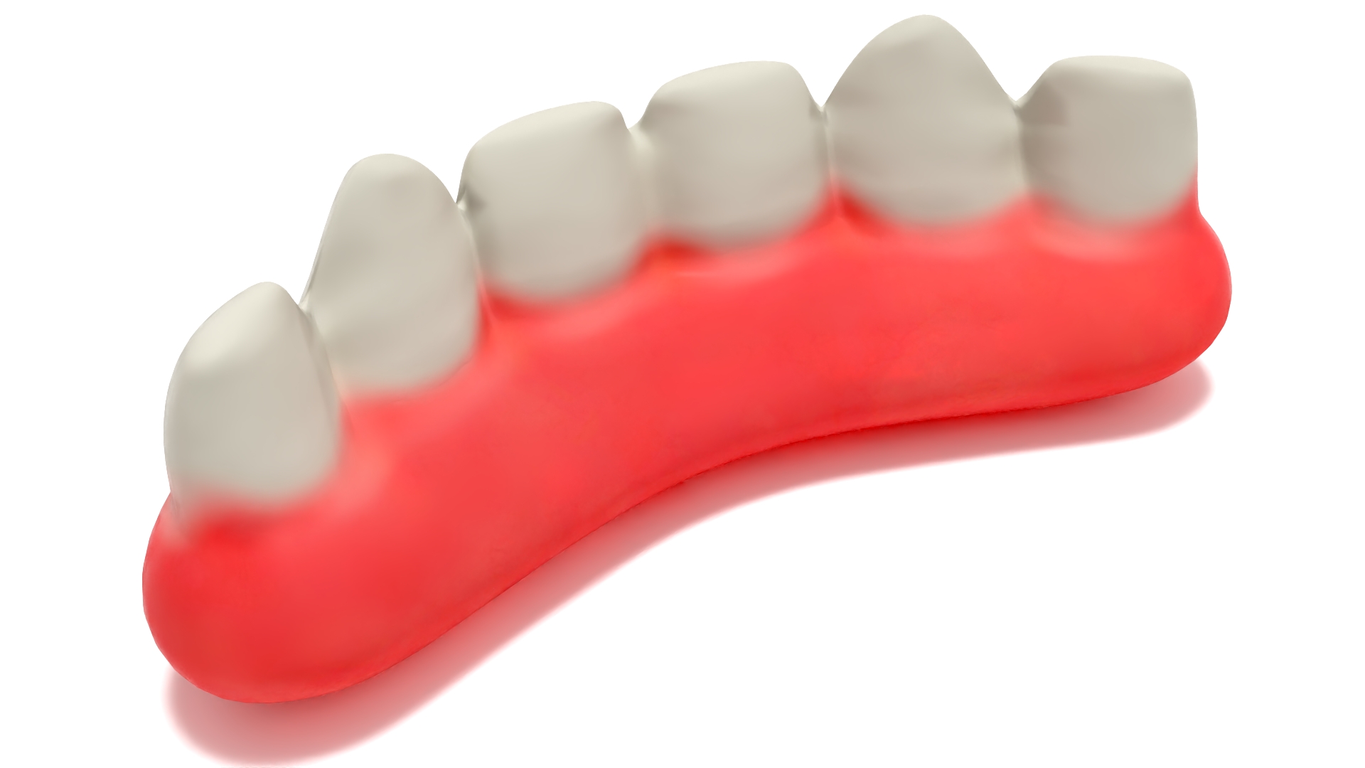 Gummy Teeth Candy 3D