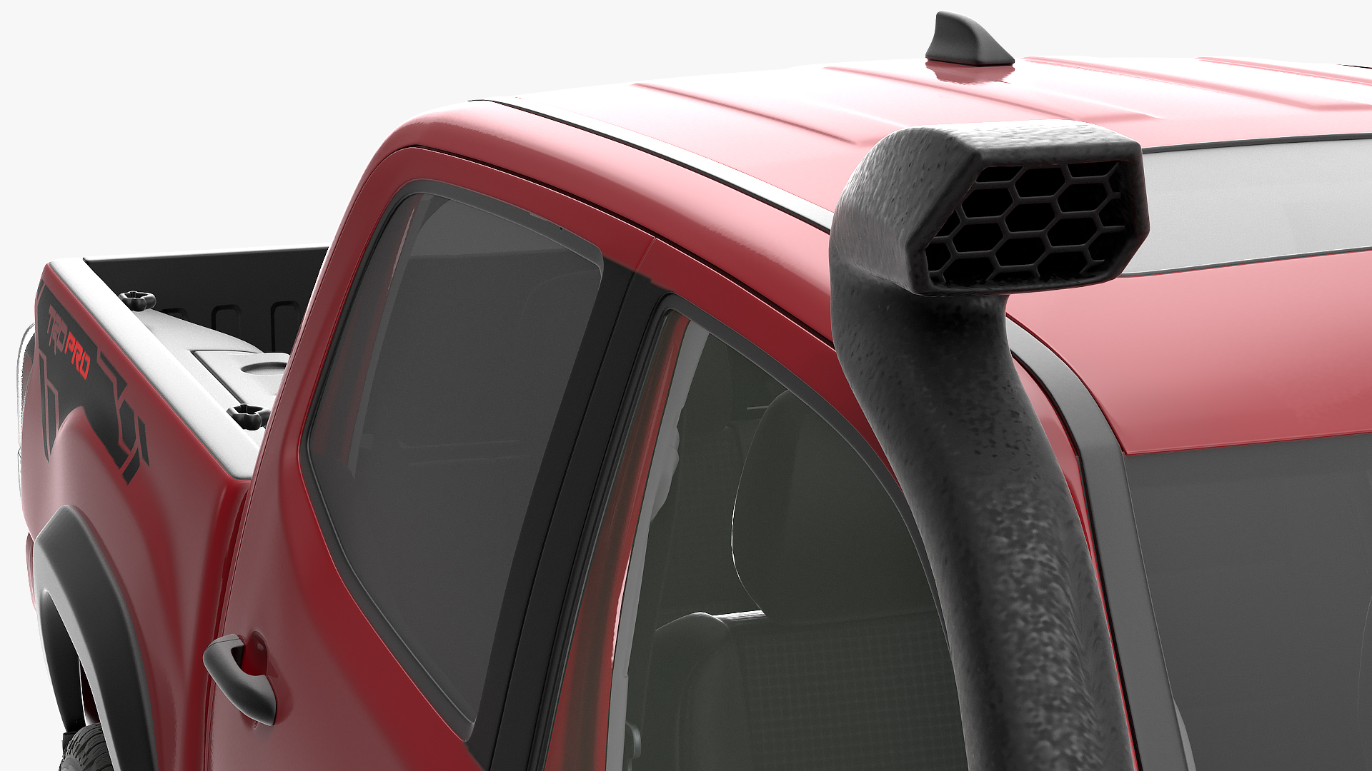 3D Toyota Tacoma TRD Pro Barcelona Red Metallic 2021 Rigged
