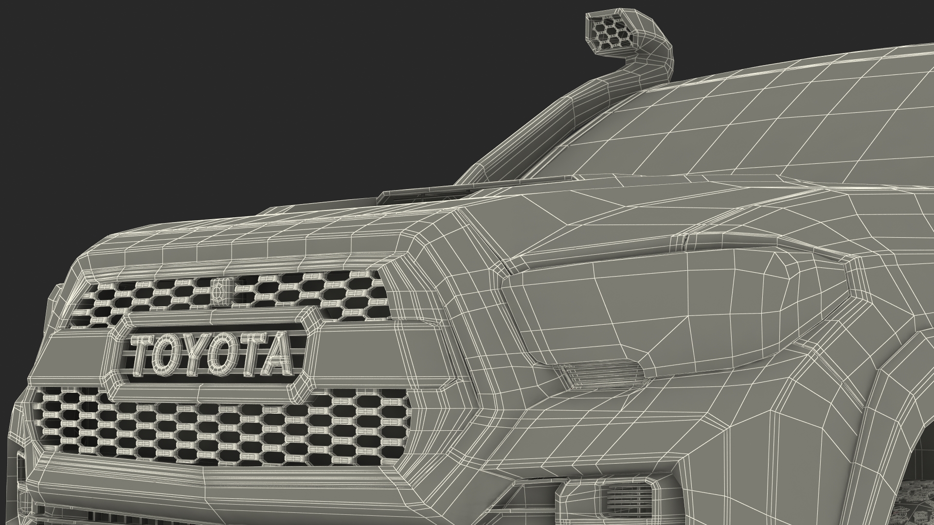 3D Toyota Tacoma TRD Pro Barcelona Red Metallic 2021 Rigged