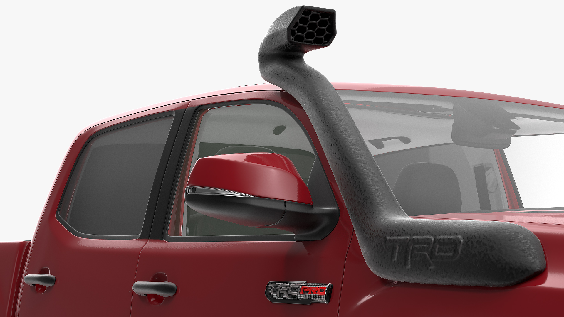 3D Toyota Tacoma TRD Pro Barcelona Red Metallic 2021 Rigged