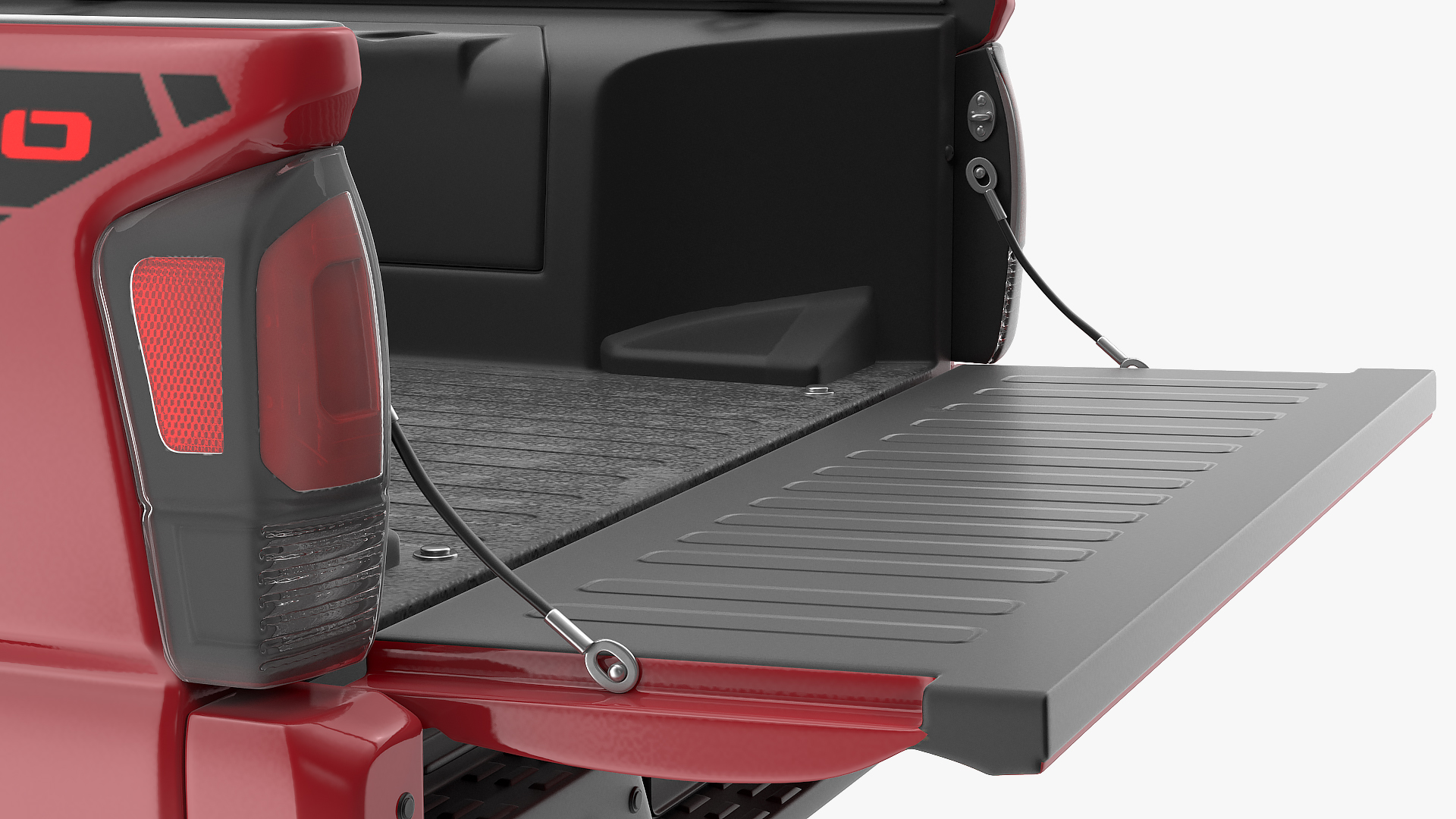 3D Toyota Tacoma TRD Pro Barcelona Red Metallic 2021 Rigged