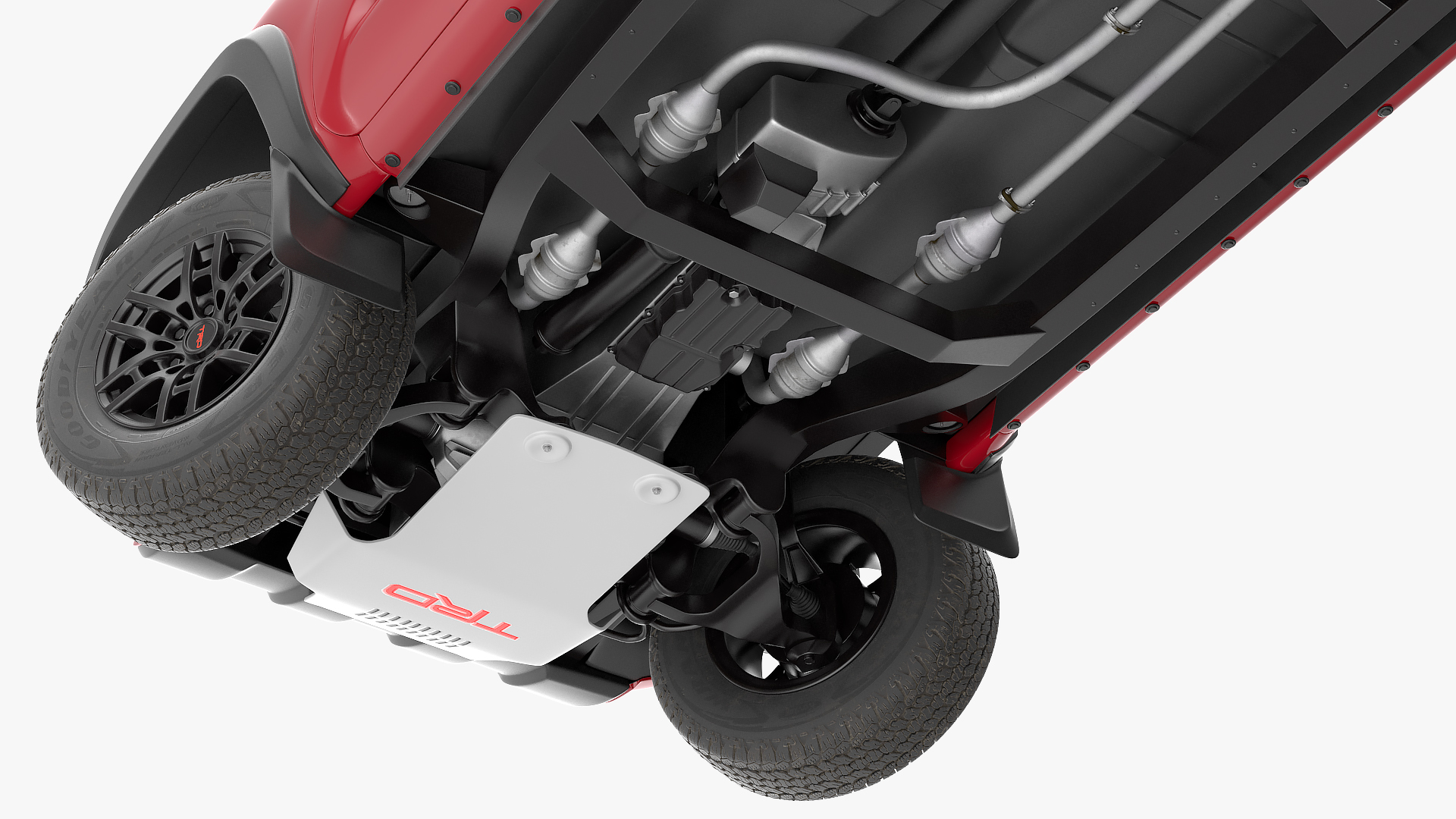 3D Toyota Tacoma TRD Pro Barcelona Red Metallic 2021 Rigged
