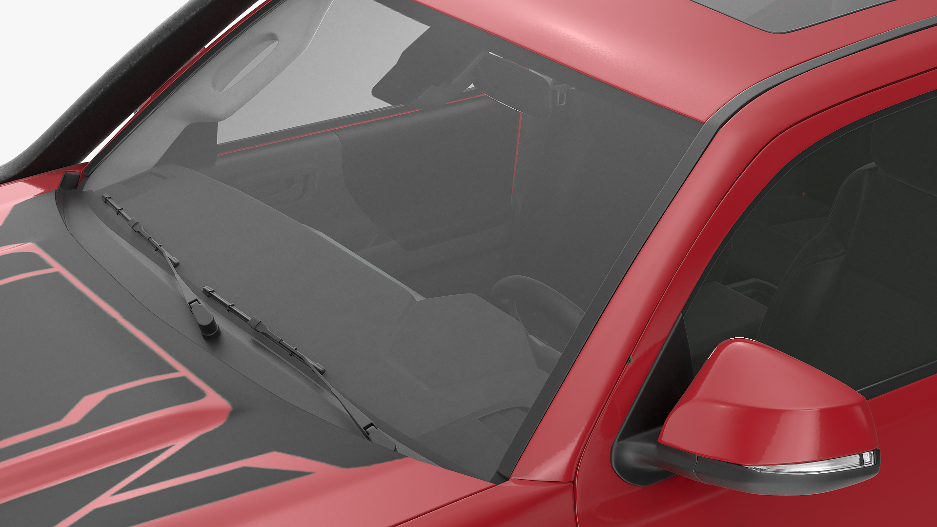 3D Toyota Tacoma TRD Pro Barcelona Red Metallic 2021 Rigged