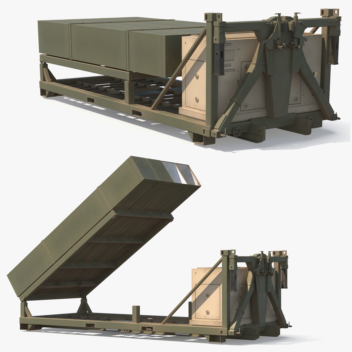Blackbeard Hypersonic Missile Launcher Module 3D model preview