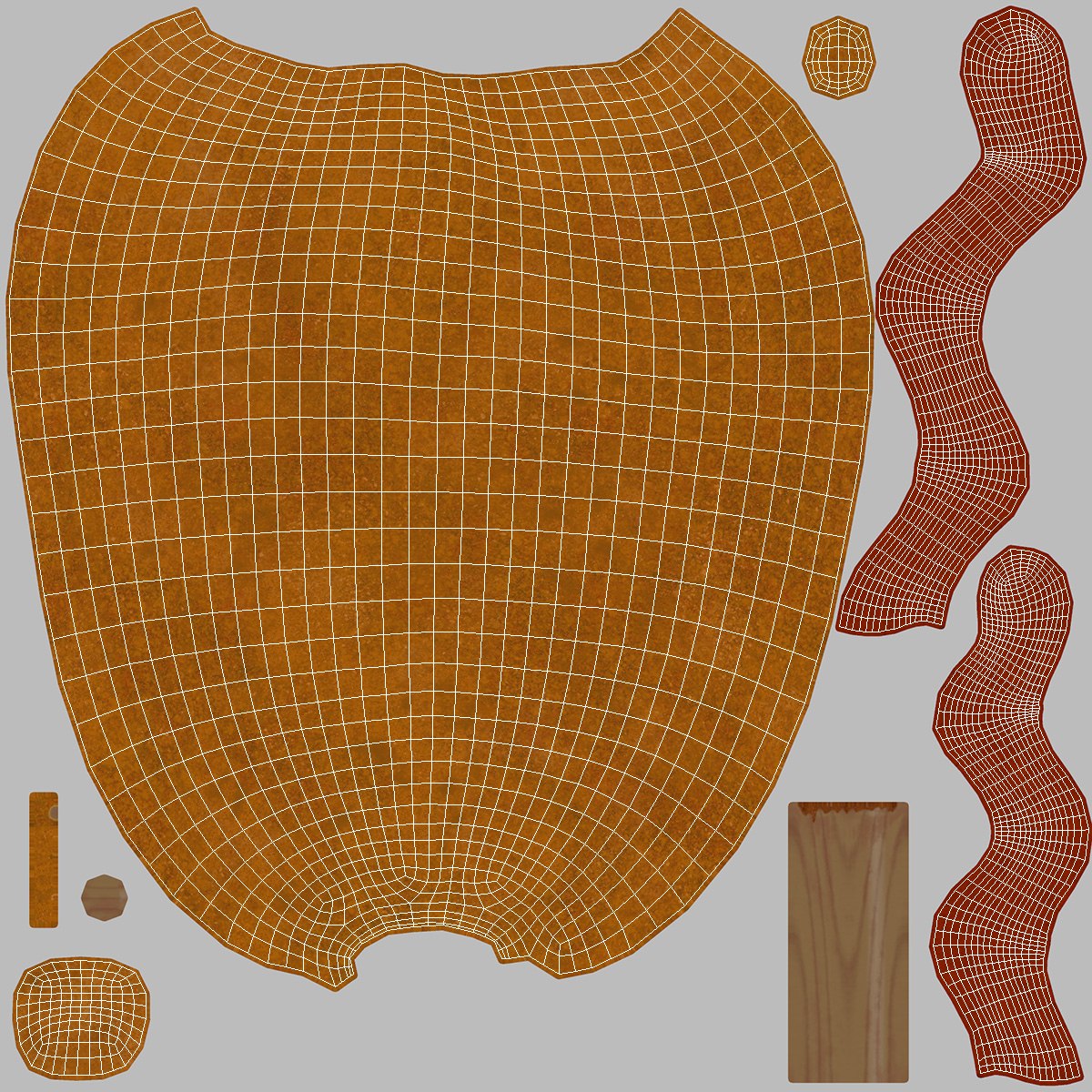 Fast Food Tray with Corn Dogs and Beverage 3D