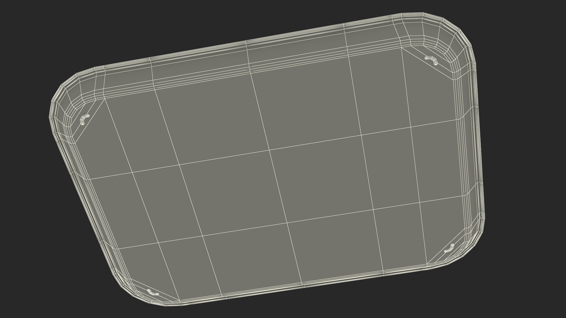 Fast Food Tray with Corn Dogs and Beverage 3D