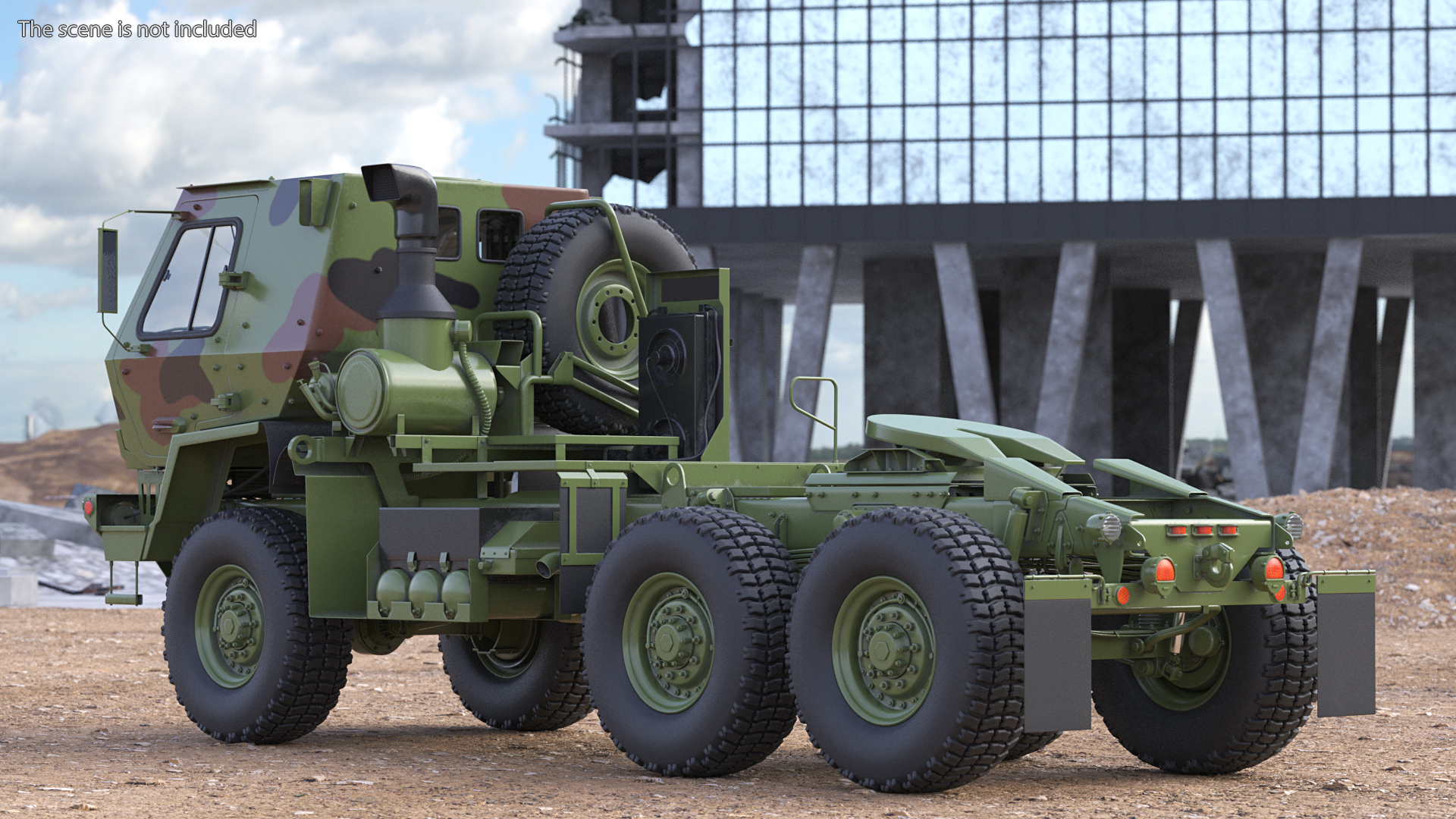 3D Oshkosh FMTV 5 Ton Tractor Camo