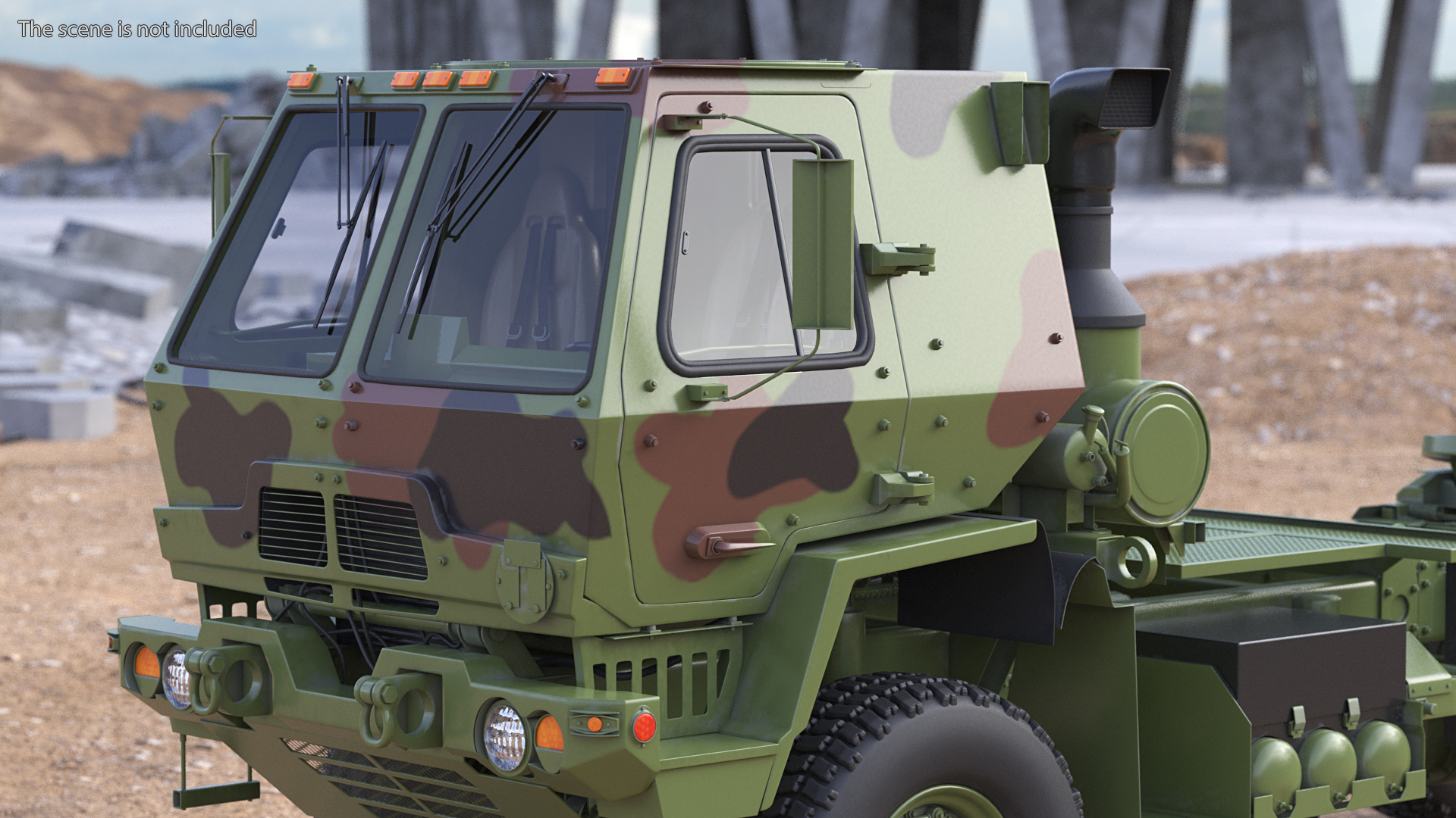 3D Oshkosh FMTV 5 Ton Tractor Camo