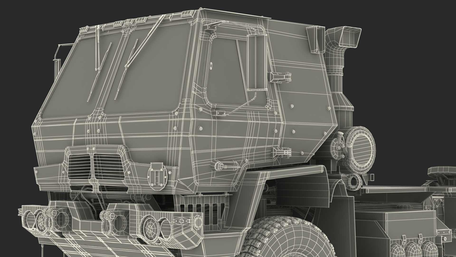 3D Oshkosh FMTV 5 Ton Tractor Camo