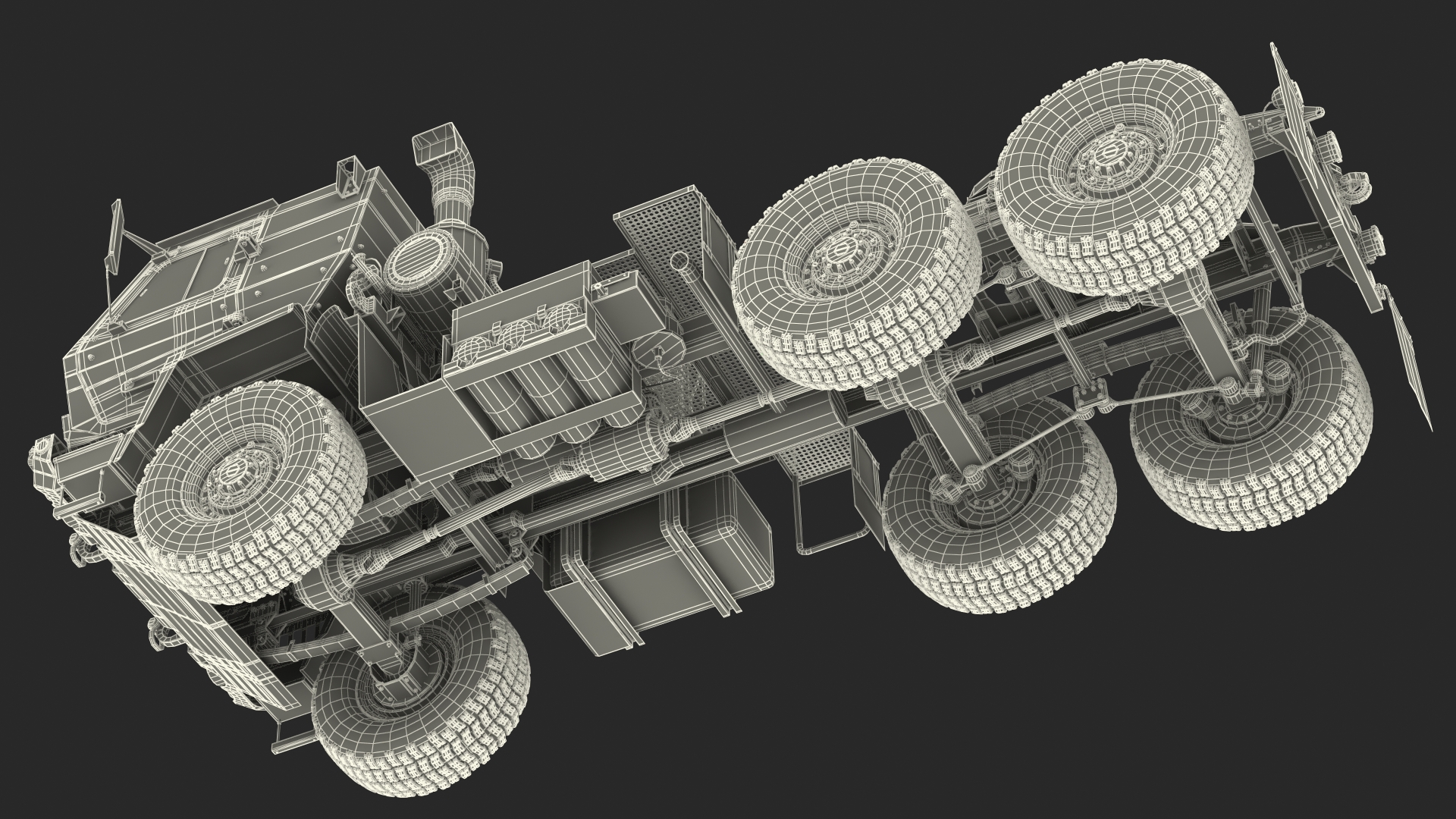 3D Oshkosh FMTV 5 Ton Tractor Camo