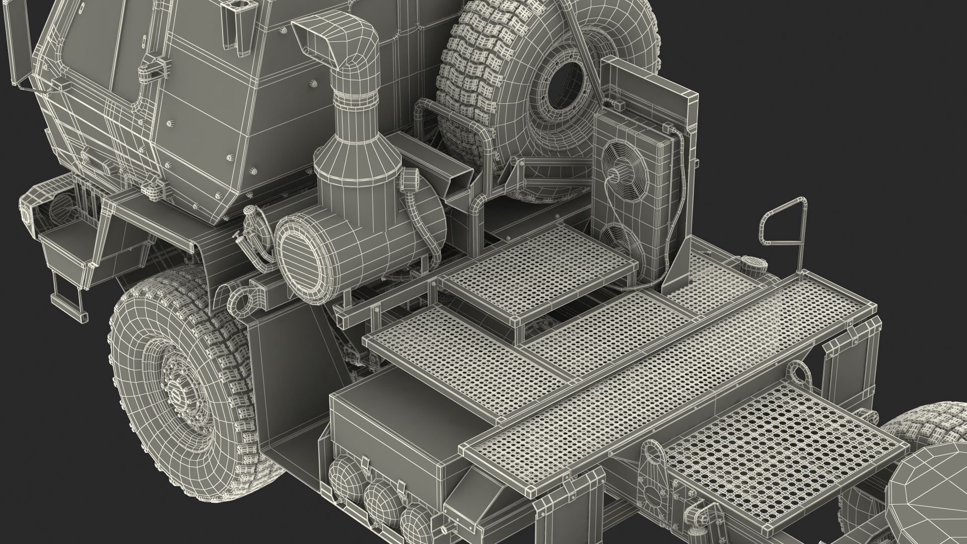 3D Oshkosh FMTV 5 Ton Tractor Camo