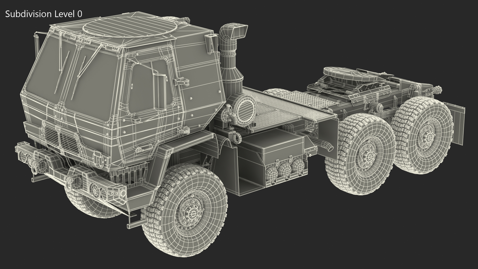 3D Oshkosh FMTV 5 Ton Tractor Camo