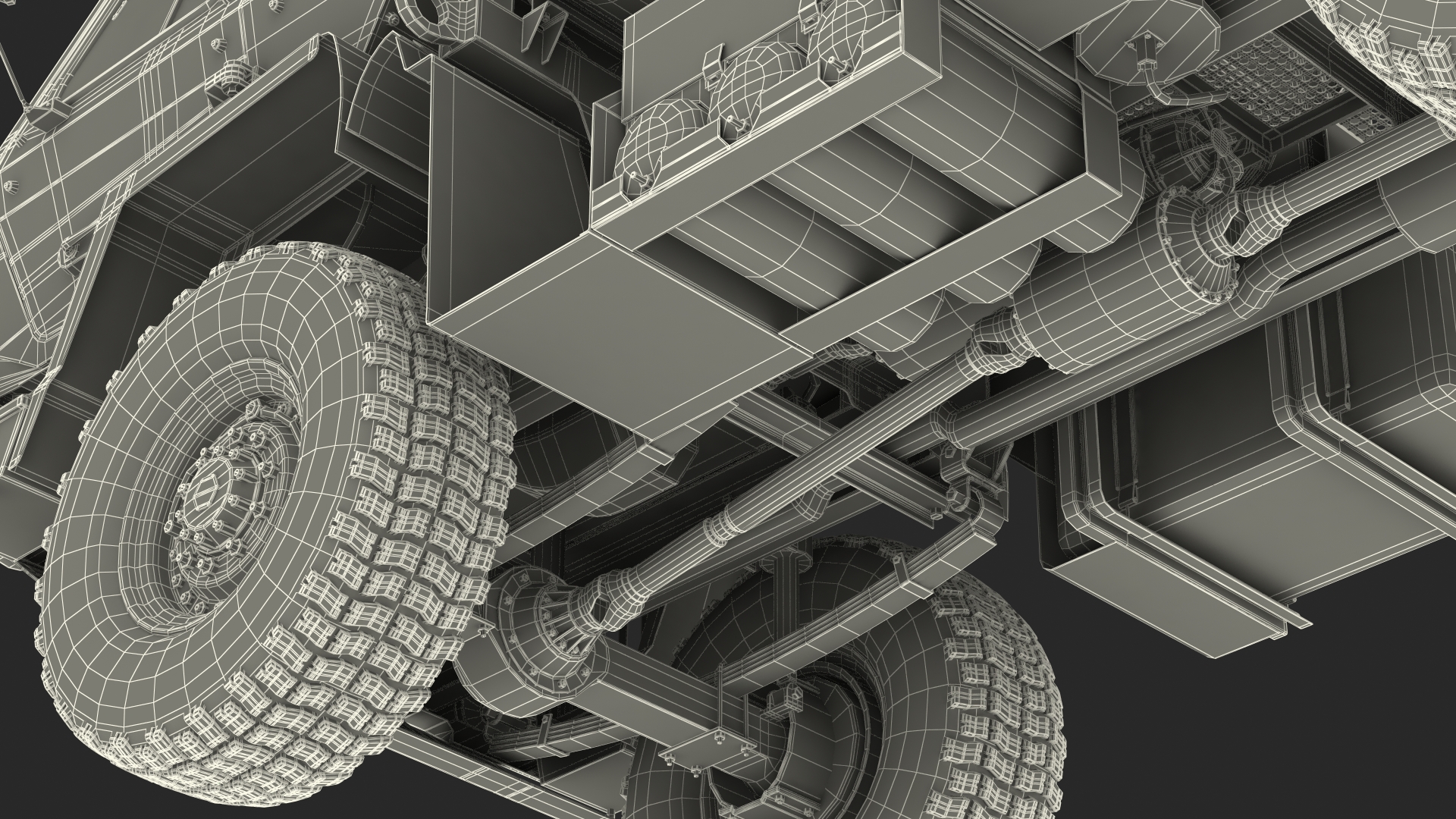 3D Oshkosh FMTV 5 Ton Tractor Camo