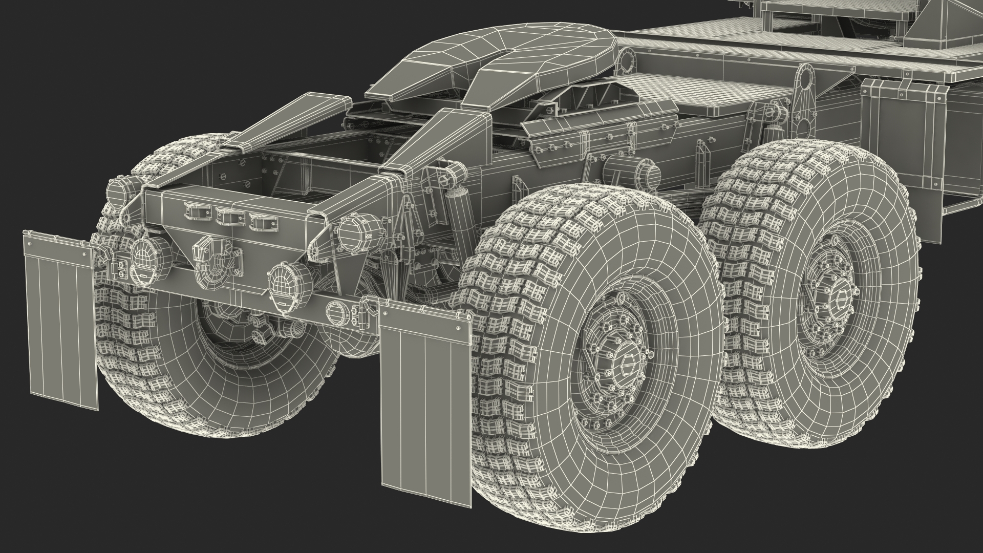 3D Oshkosh FMTV 5 Ton Tractor Camo