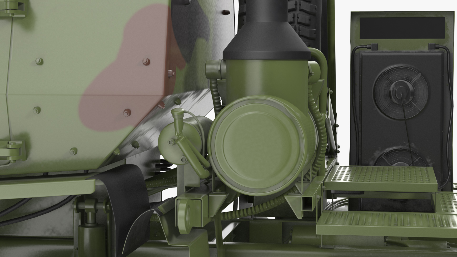 3D Oshkosh FMTV 5 Ton Tractor Camo