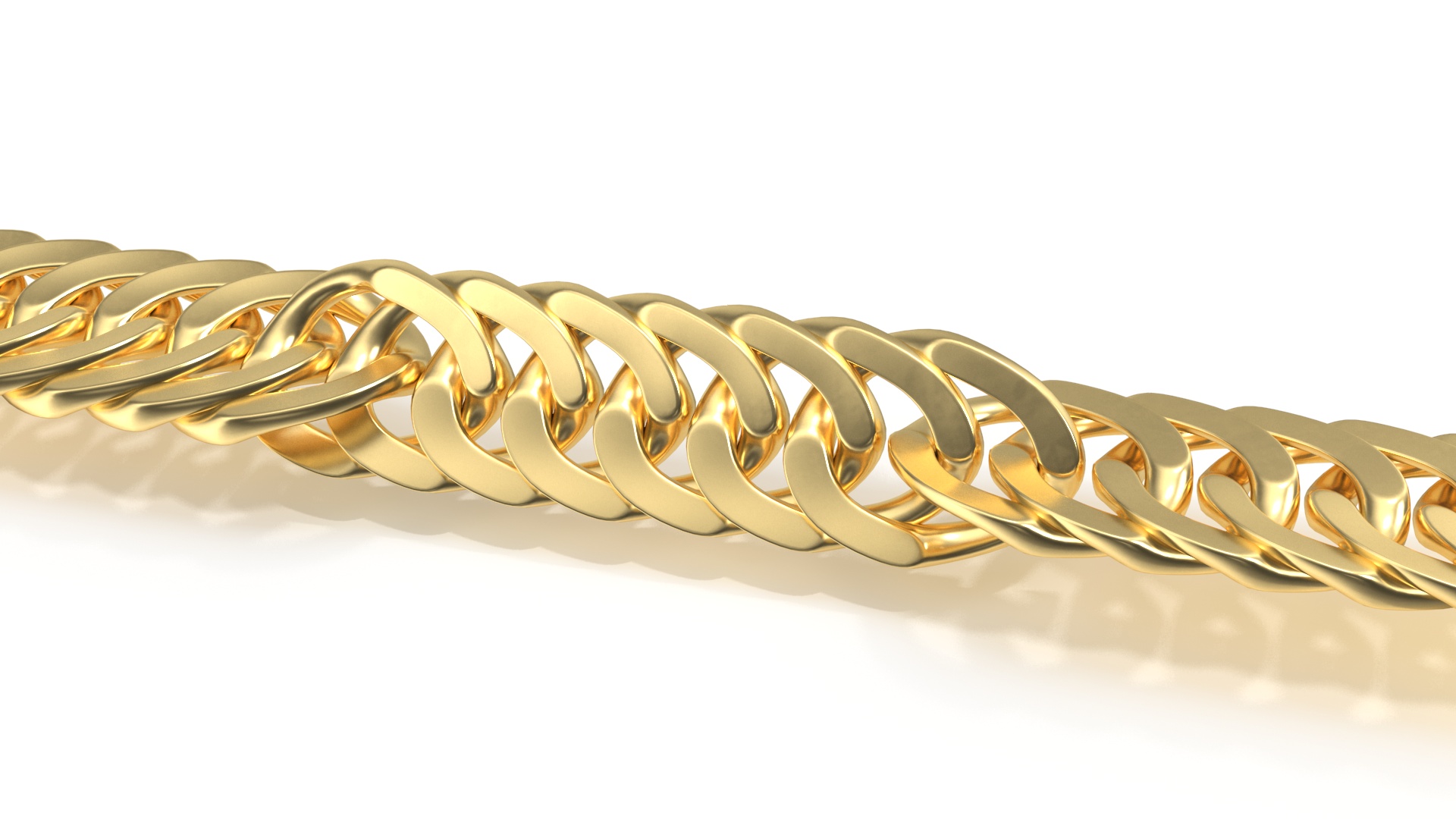 Golden Singapore Chain 3D