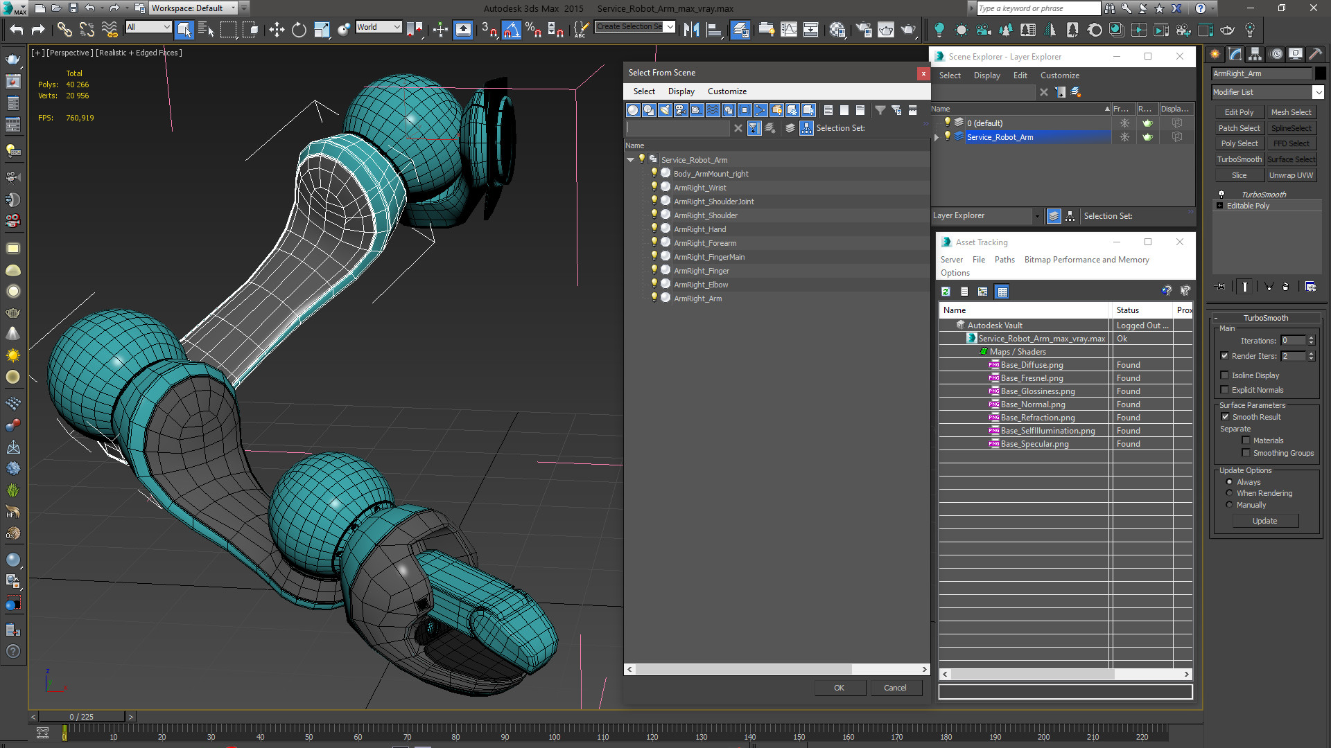 Service Robot Arm 3D