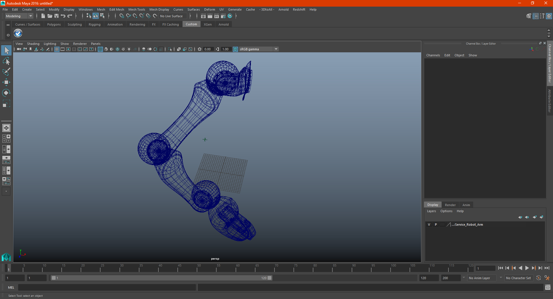 Service Robot Arm 3D