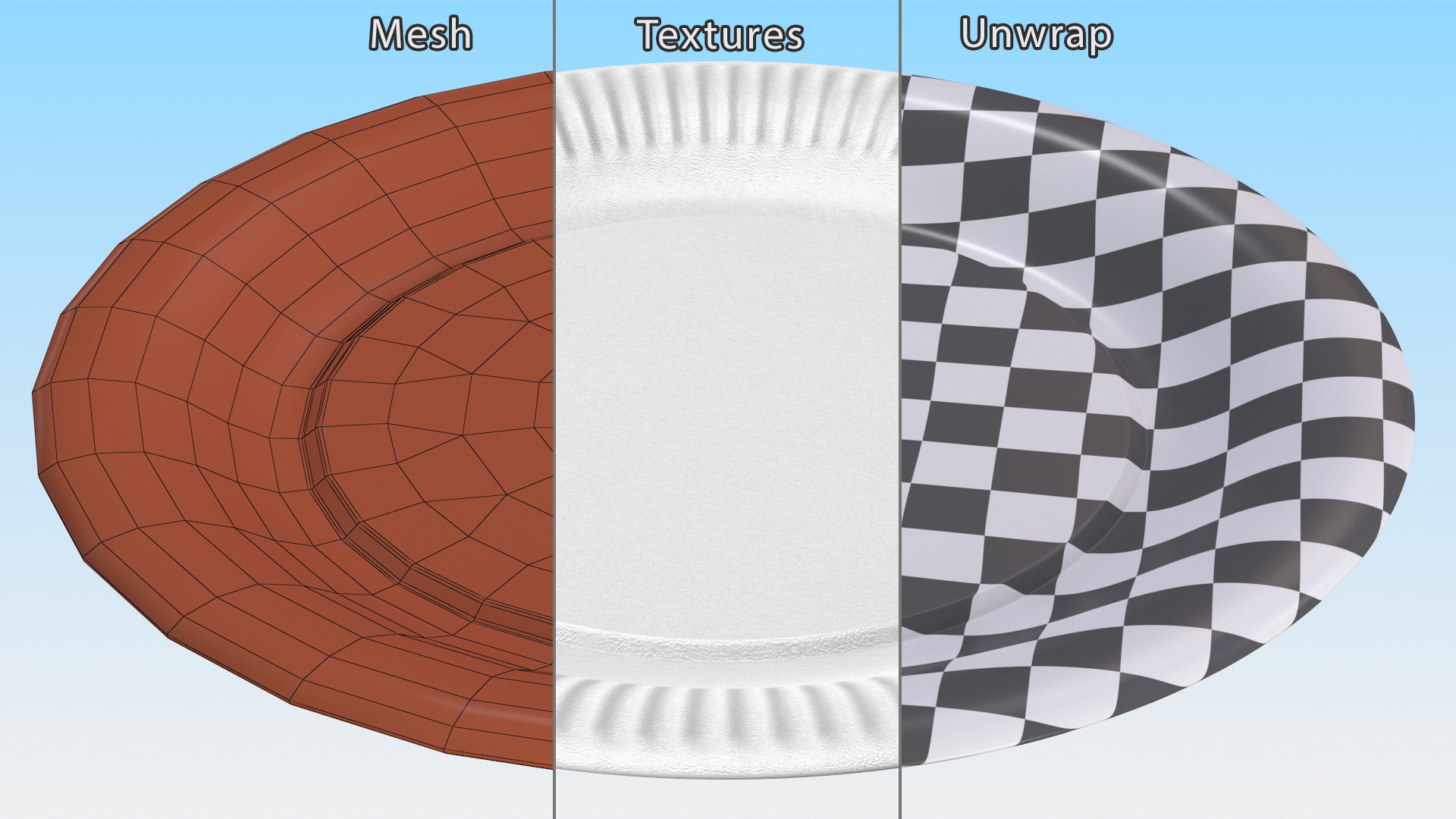 3D model Styrofoam Plate