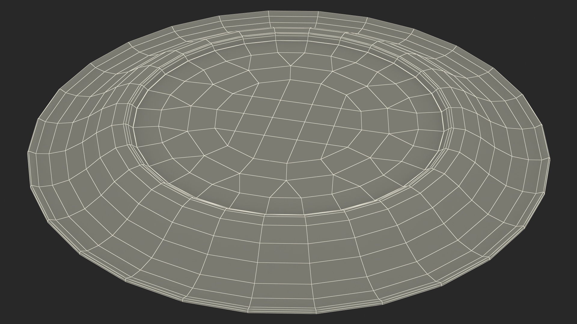 3D model Styrofoam Plate