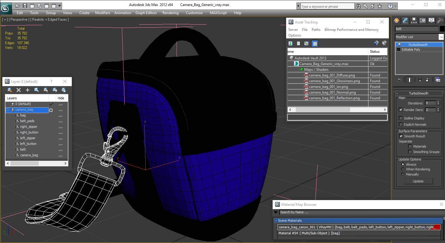 3D Camera Bag Generic model