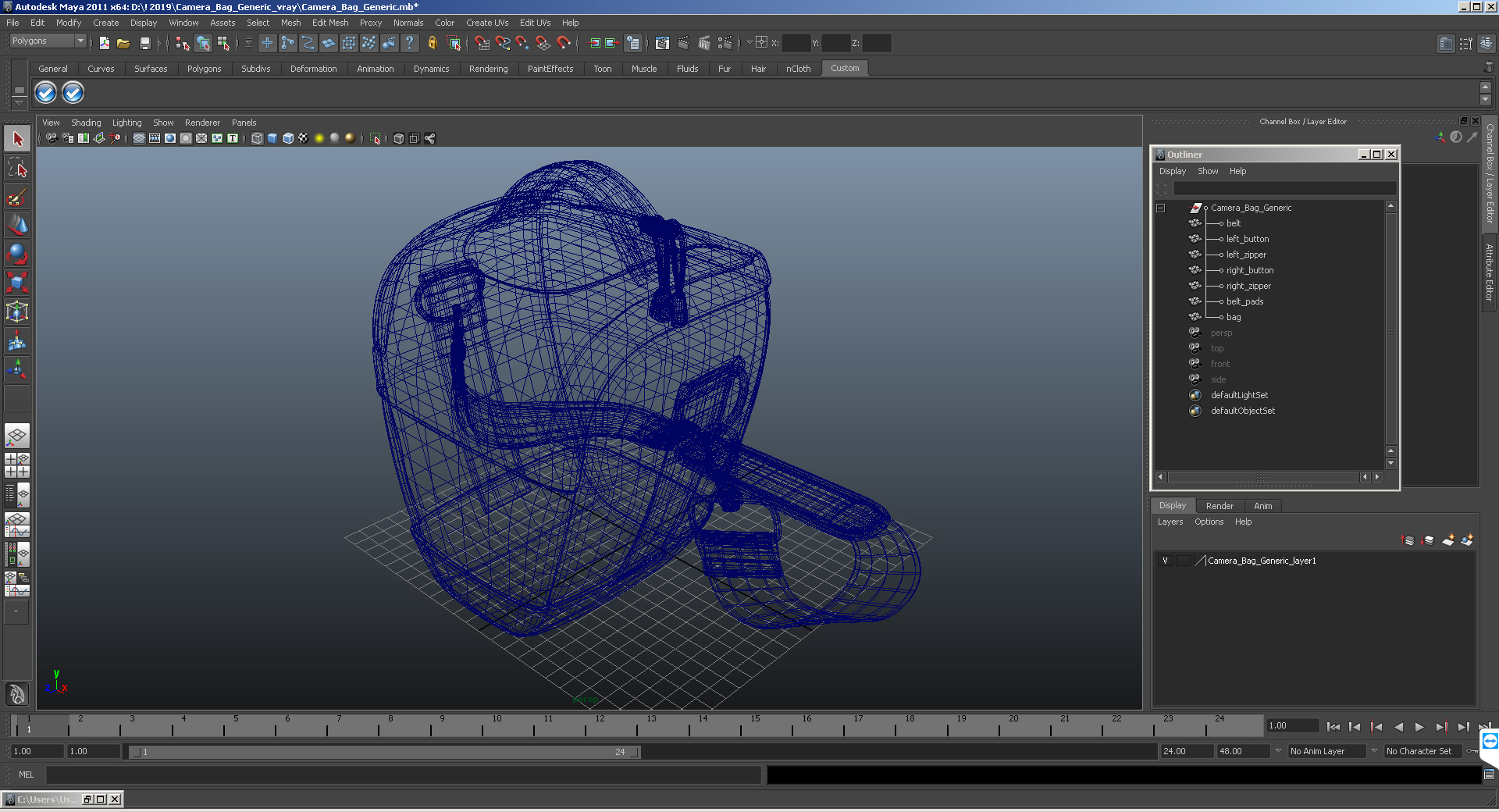 3D Camera Bag Generic model