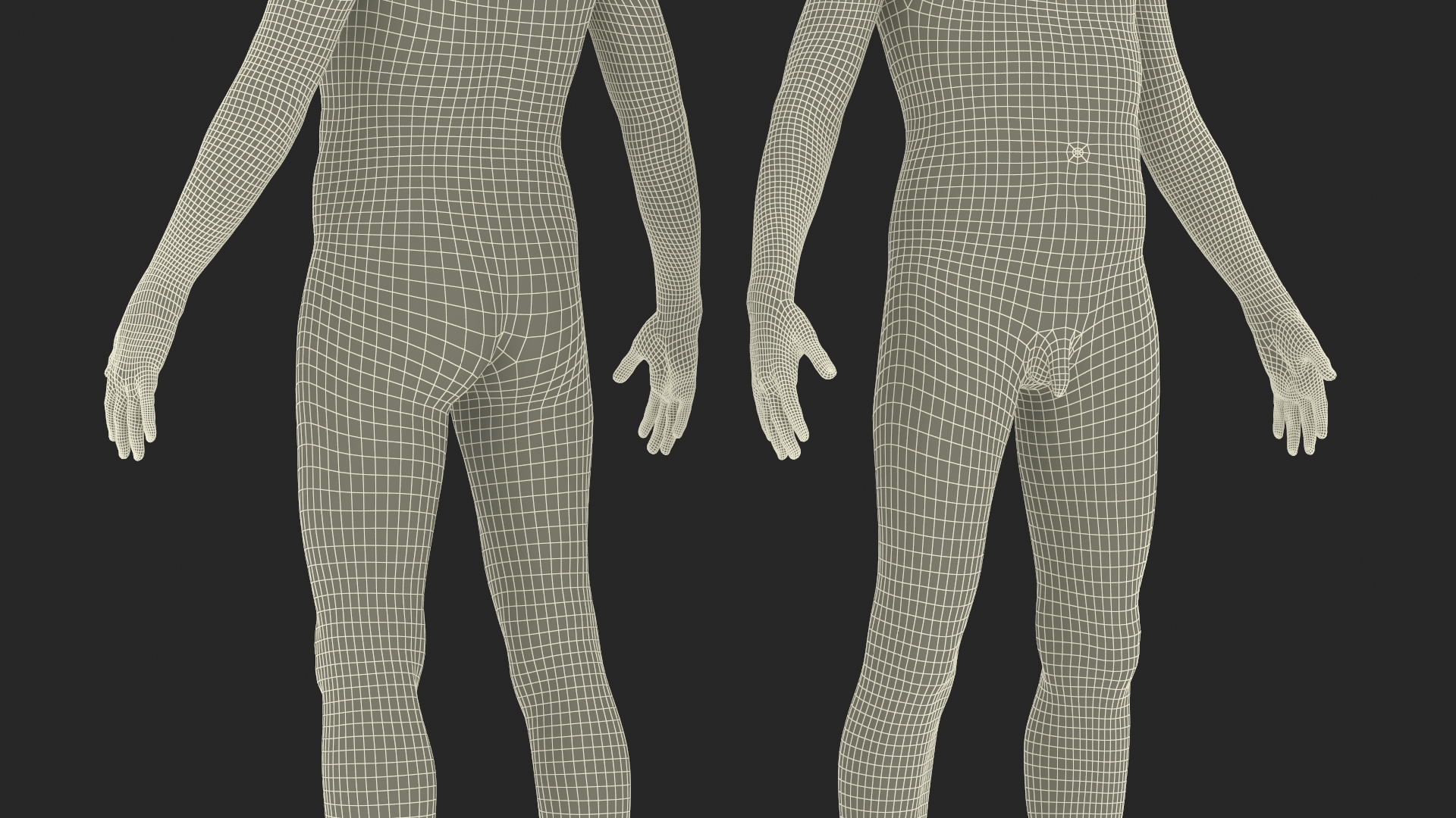 3D model Naked Young Boy Anatomy Figure