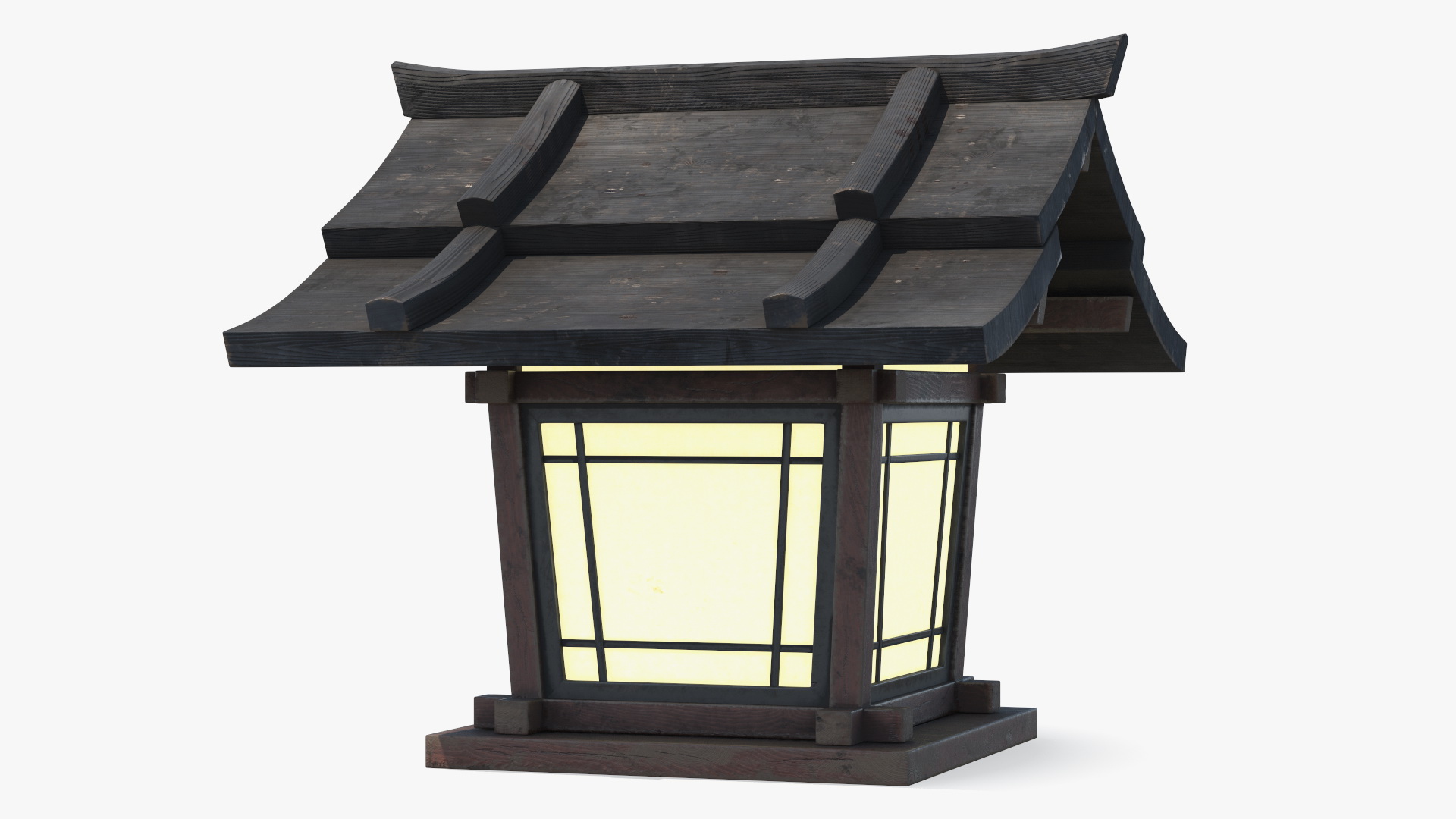 3D Japanese Lantern Small Old