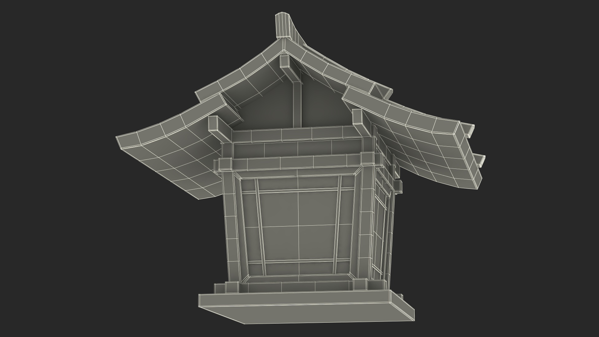 3D Japanese Lantern Small Old