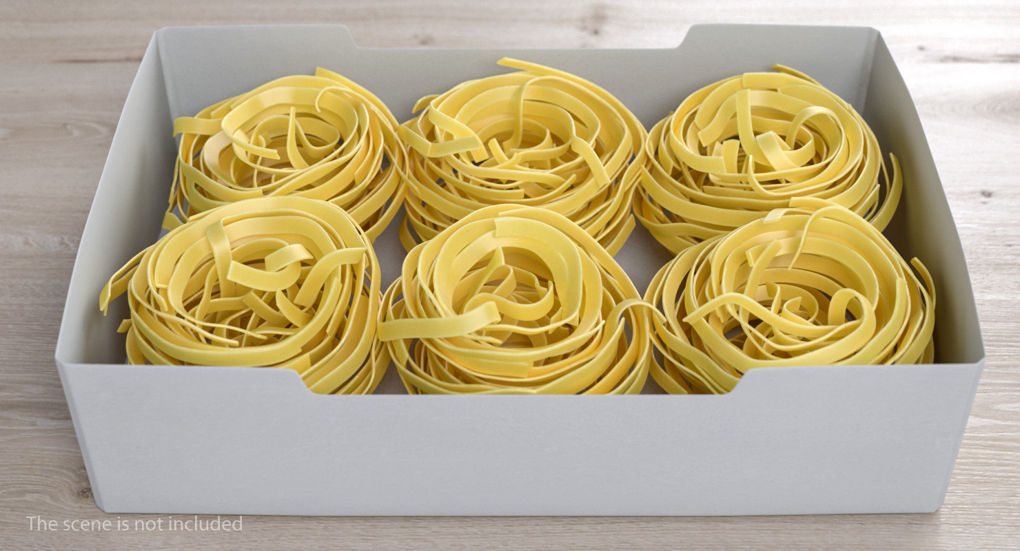 3D model Pasta Nests Set